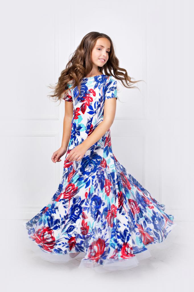 Платье Blue Rose Kid от салона-ателье Primabella Платье Blue Rose Kid от салона-ателье Primabella
