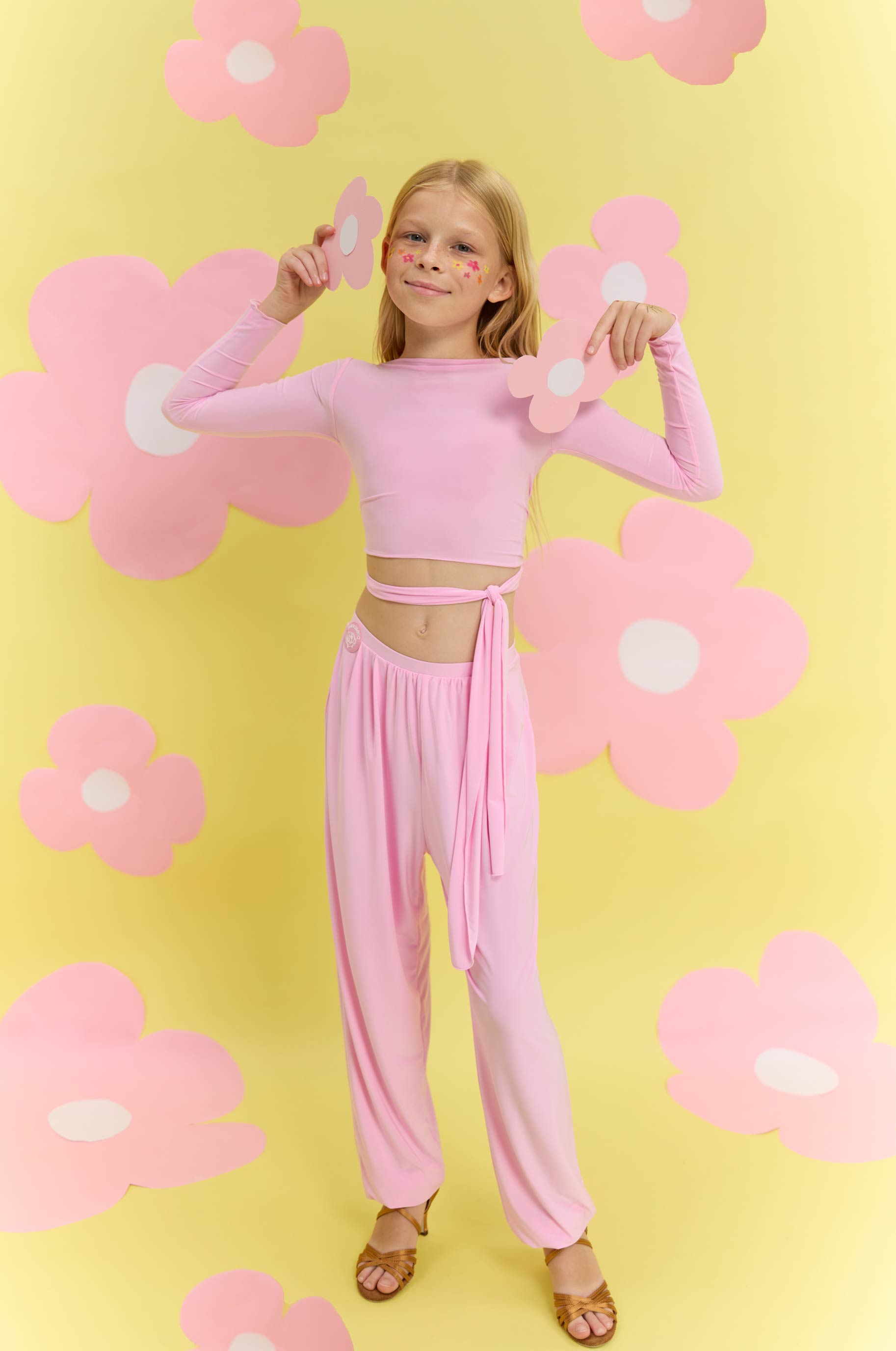 Топ Bolero New Pink Kid для бальных танцев, цвет Розовый 