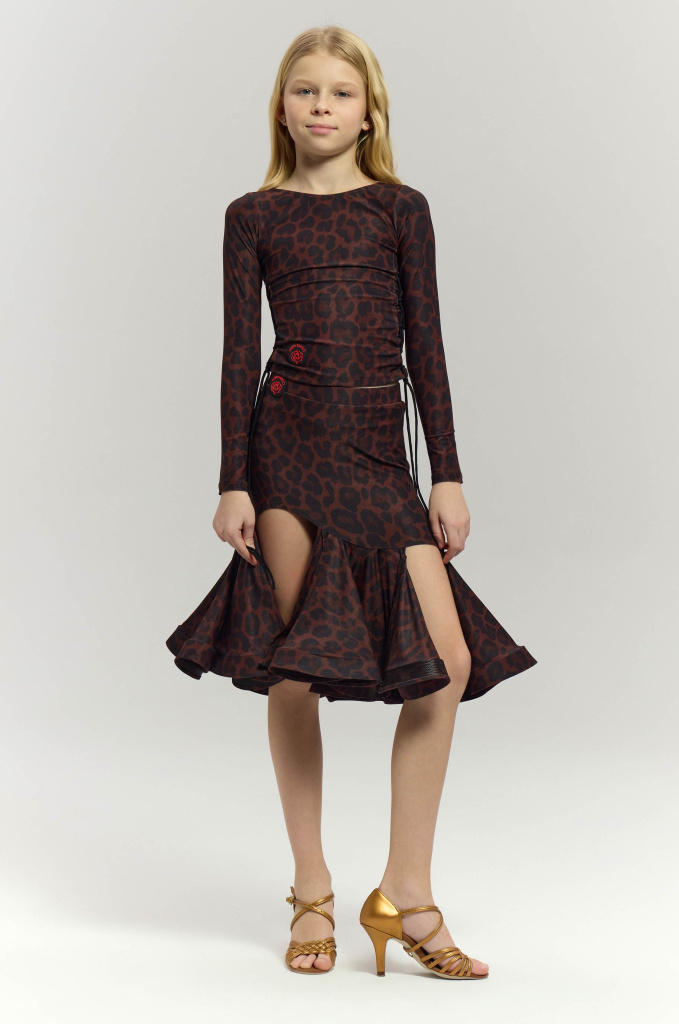 Skirt Twist Leo Brown Kid