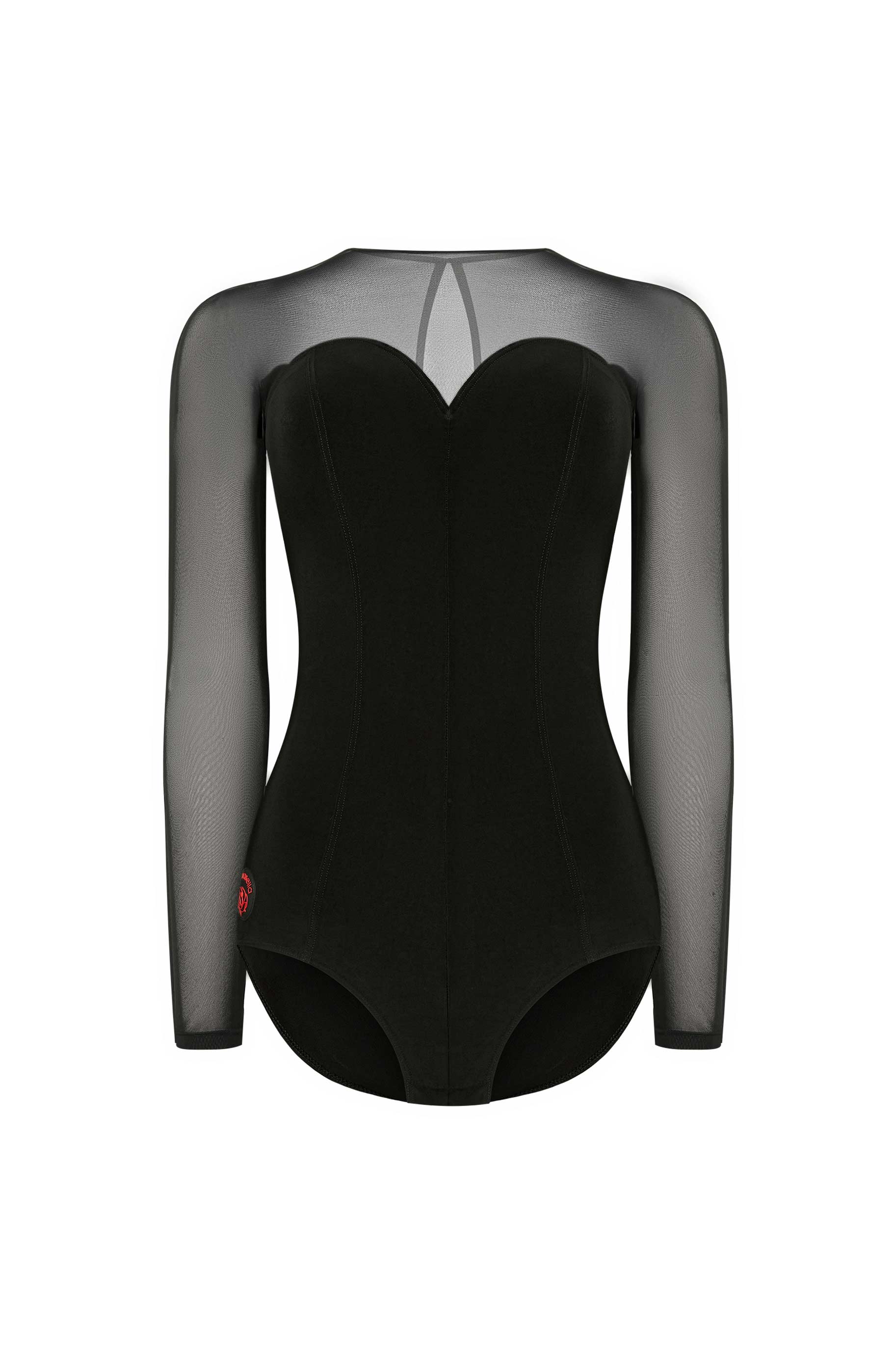 Боди Clarado для бальных танцев, цвет Черный 