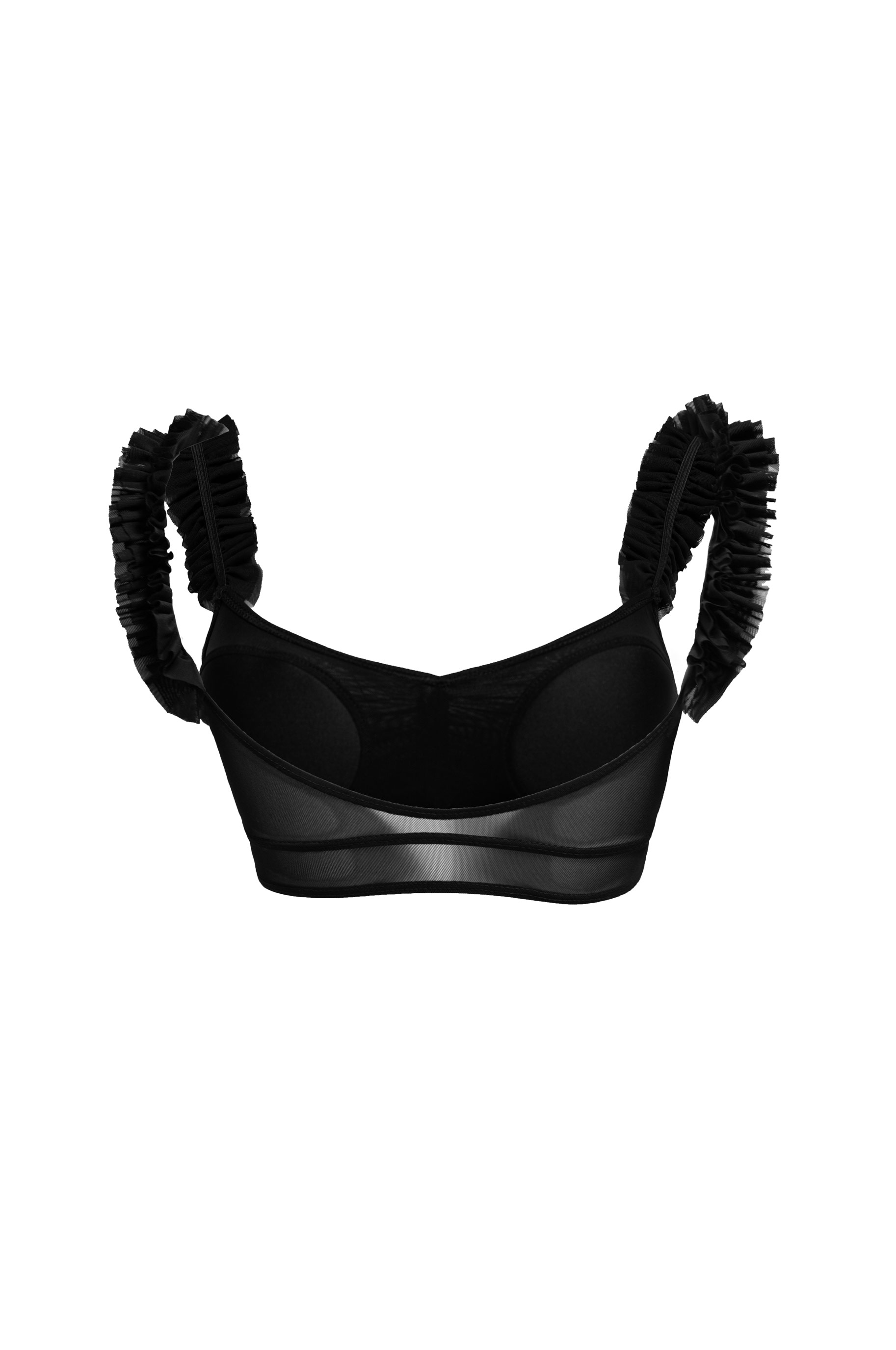 Топ Ruffles Top для бальных танцев, цвет Черный 