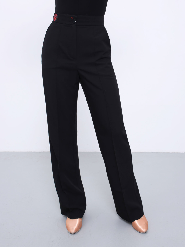 Trousers Straight Nero