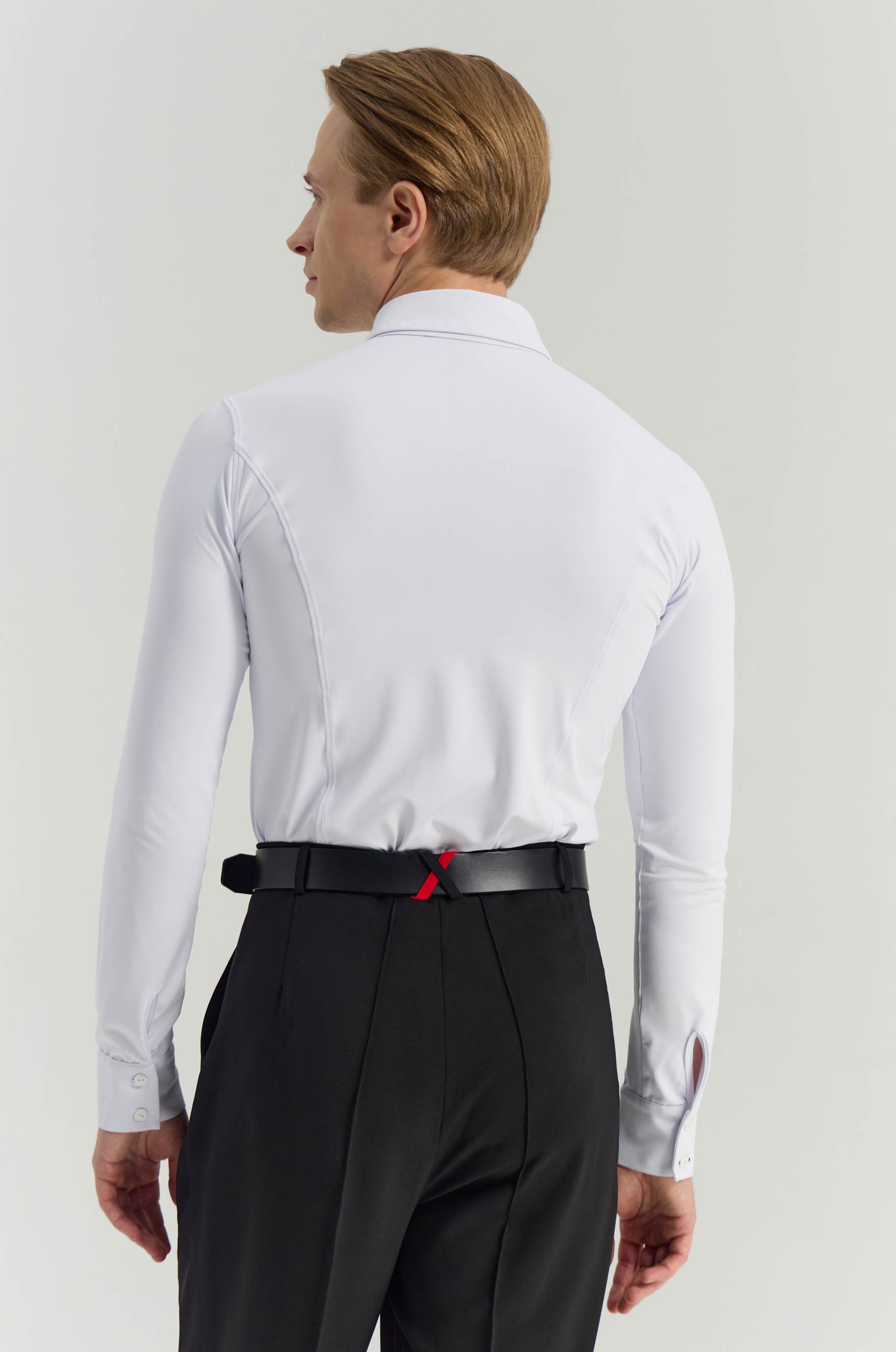 Рубашка Silky White для бальных танцев, цвет Черный 