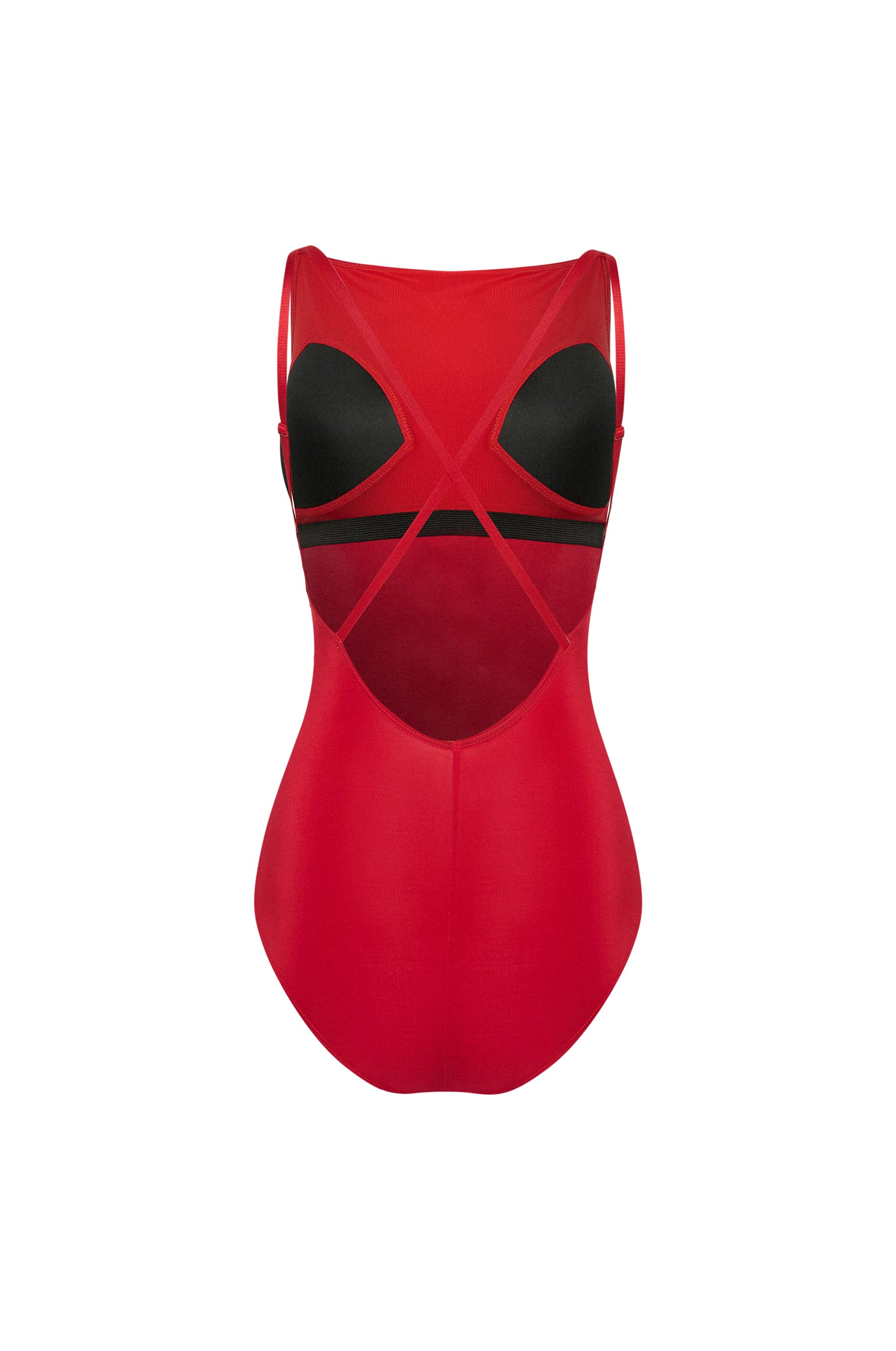 Боди Ringo Red для бальных танцев, цвет Красный 