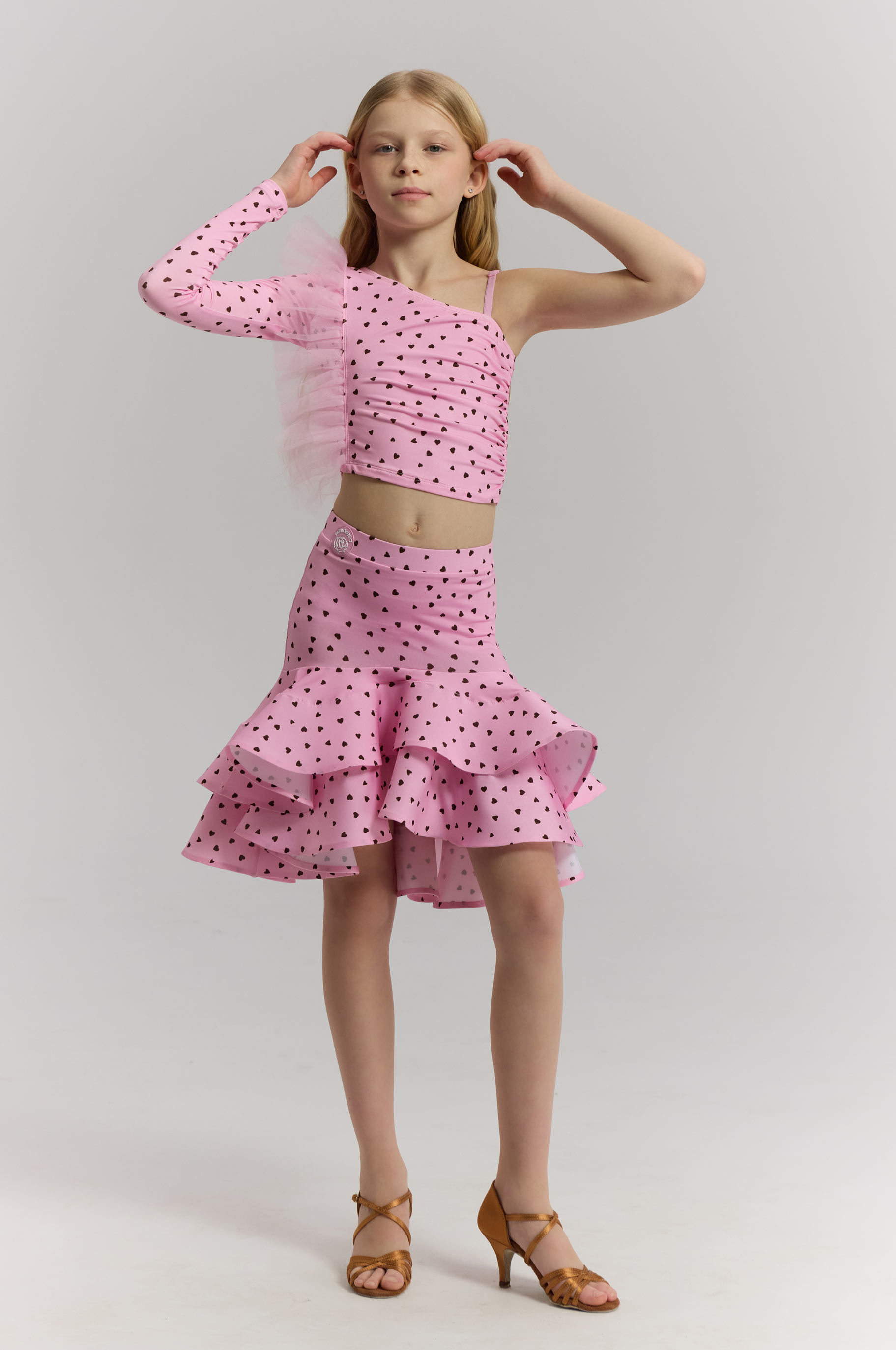 Юбка Beliche Love Loyalty Kid для бальных танцев, цвет Розовый 