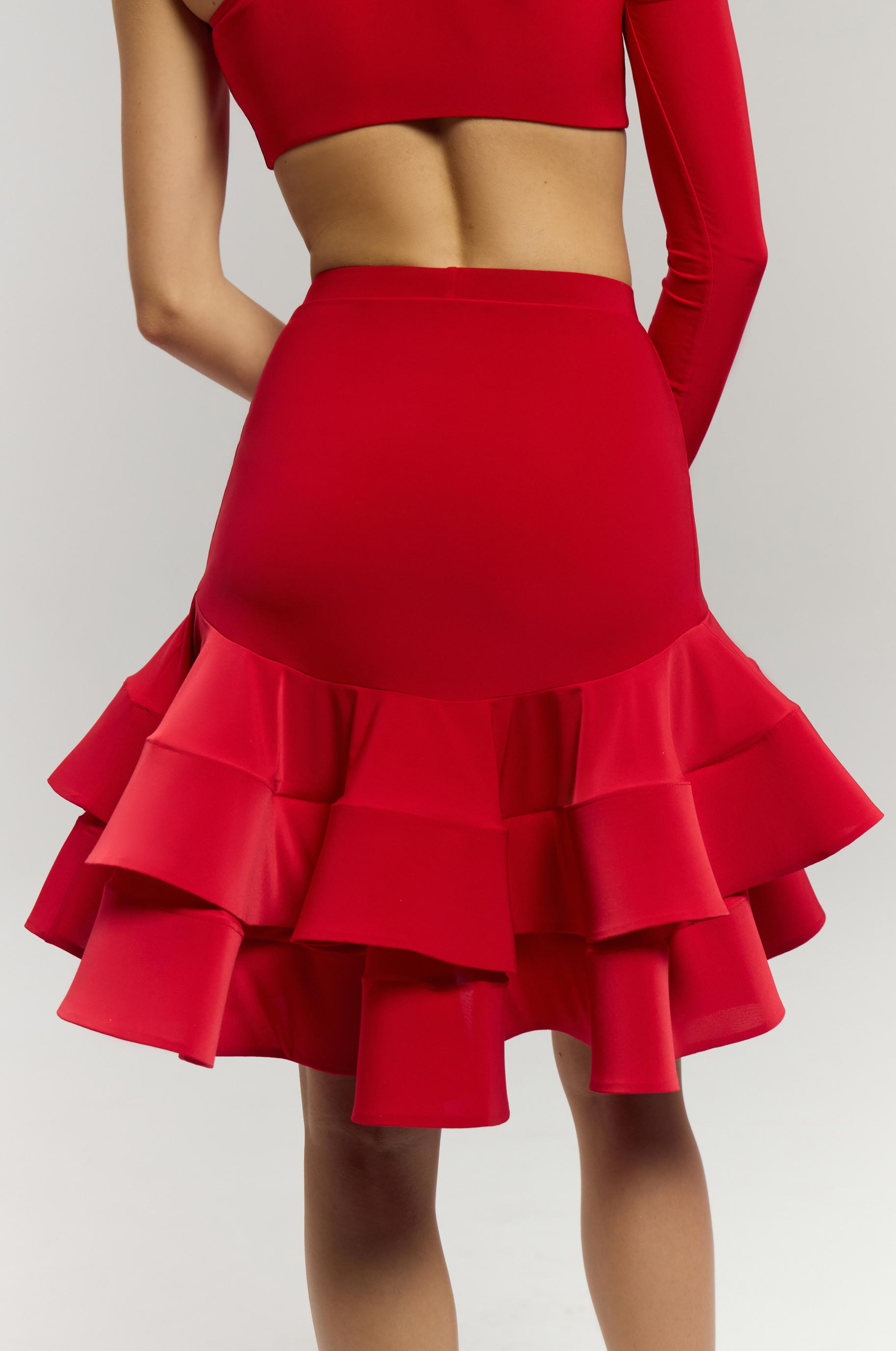 Юбка Beliche Red для бальных танцев, цвет Красный 