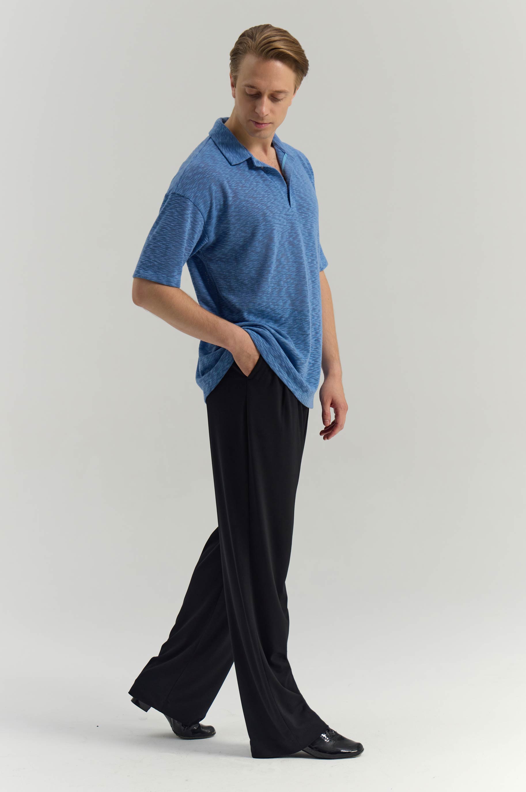 T-shirt Piquant Blue