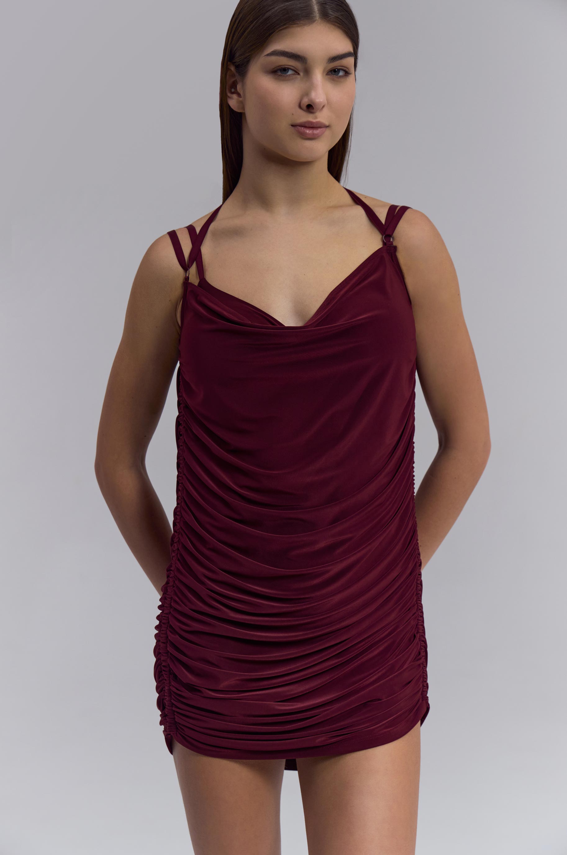 Платье Glass Burgund для бальных танцев, цвет Красный 