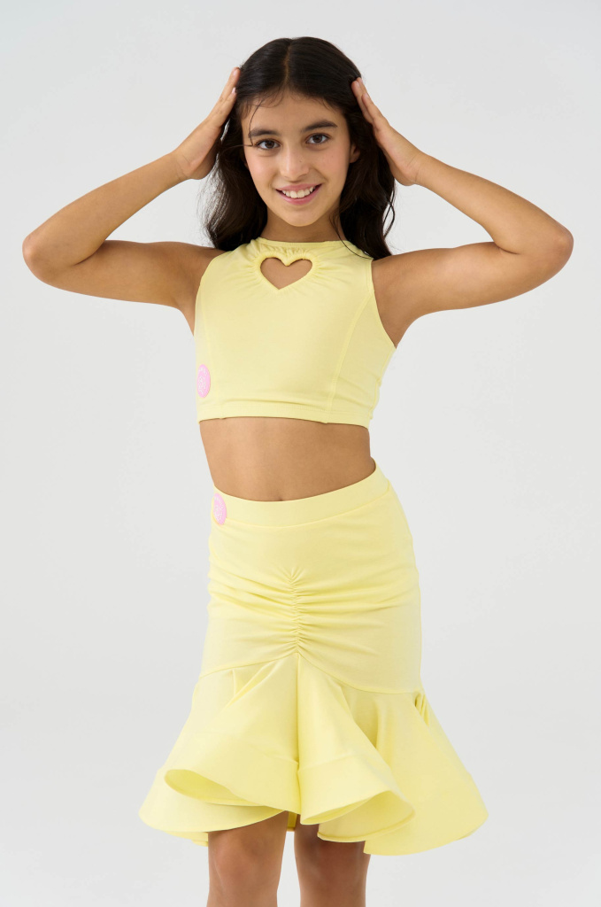 Skirt Coquette Yellow kid