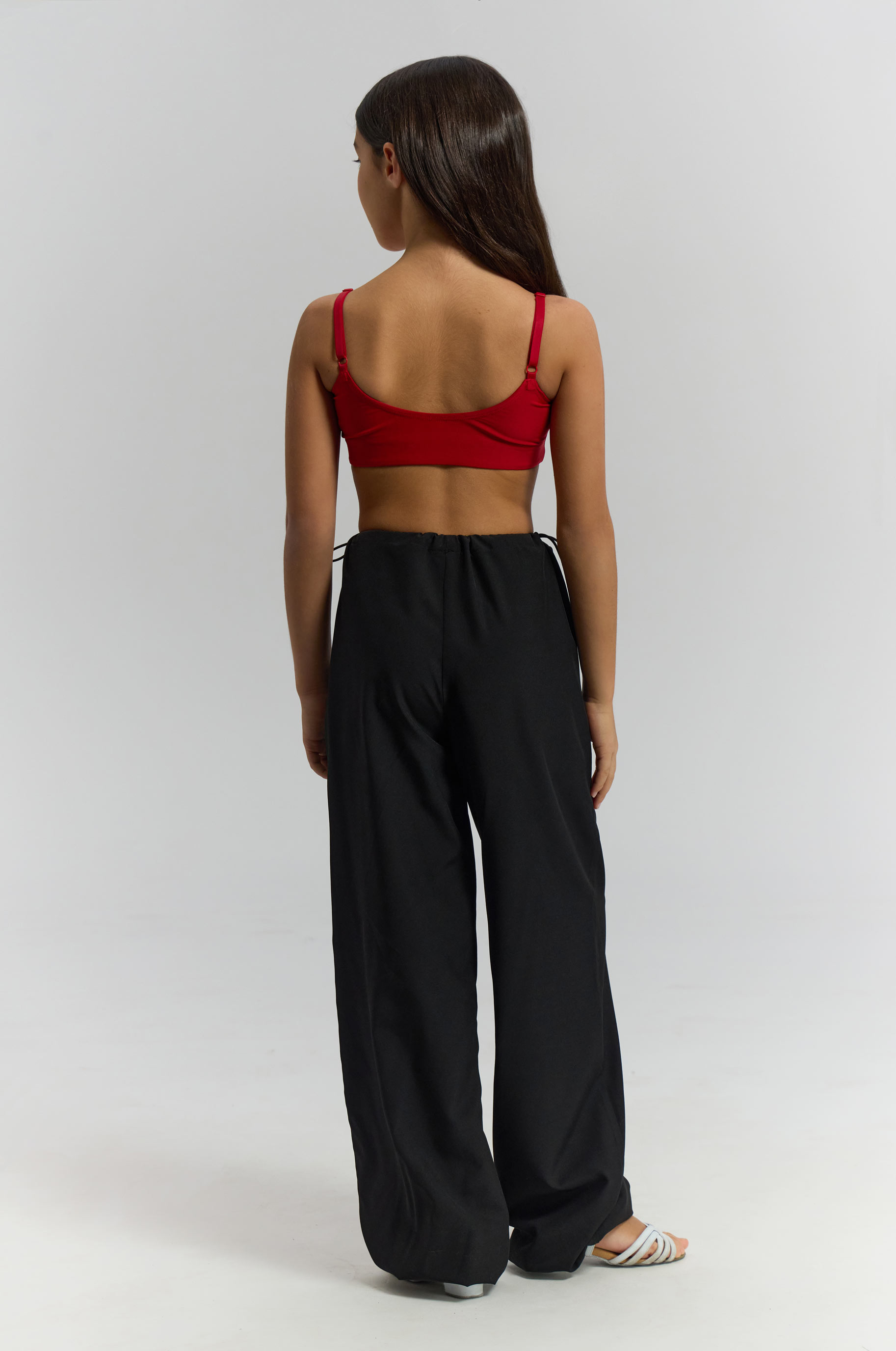 Топ Dawn Red Kid для бальных танцев, цвет Красный 