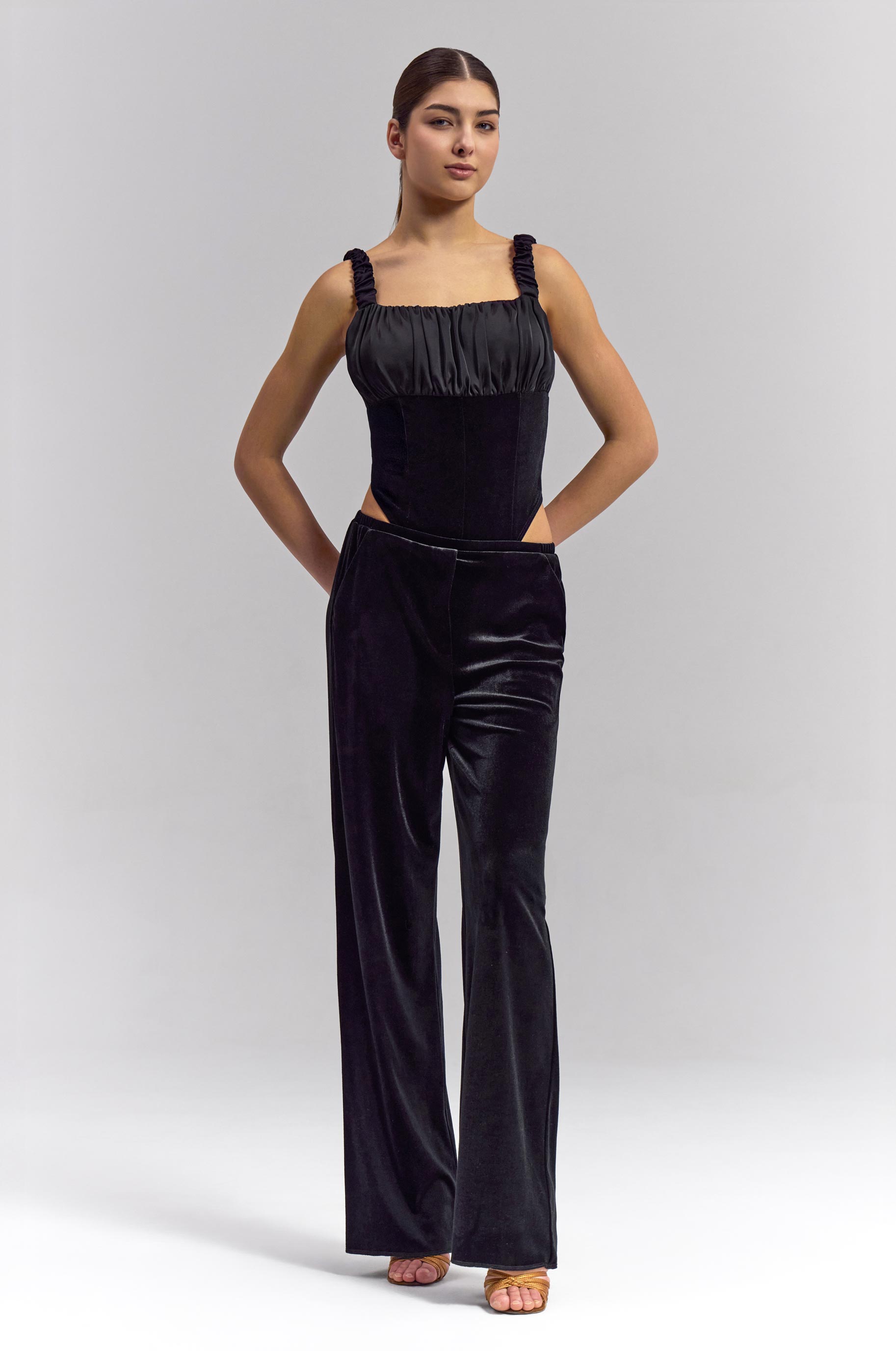 Боди Hazy для бальных танцев, цвет Черный 