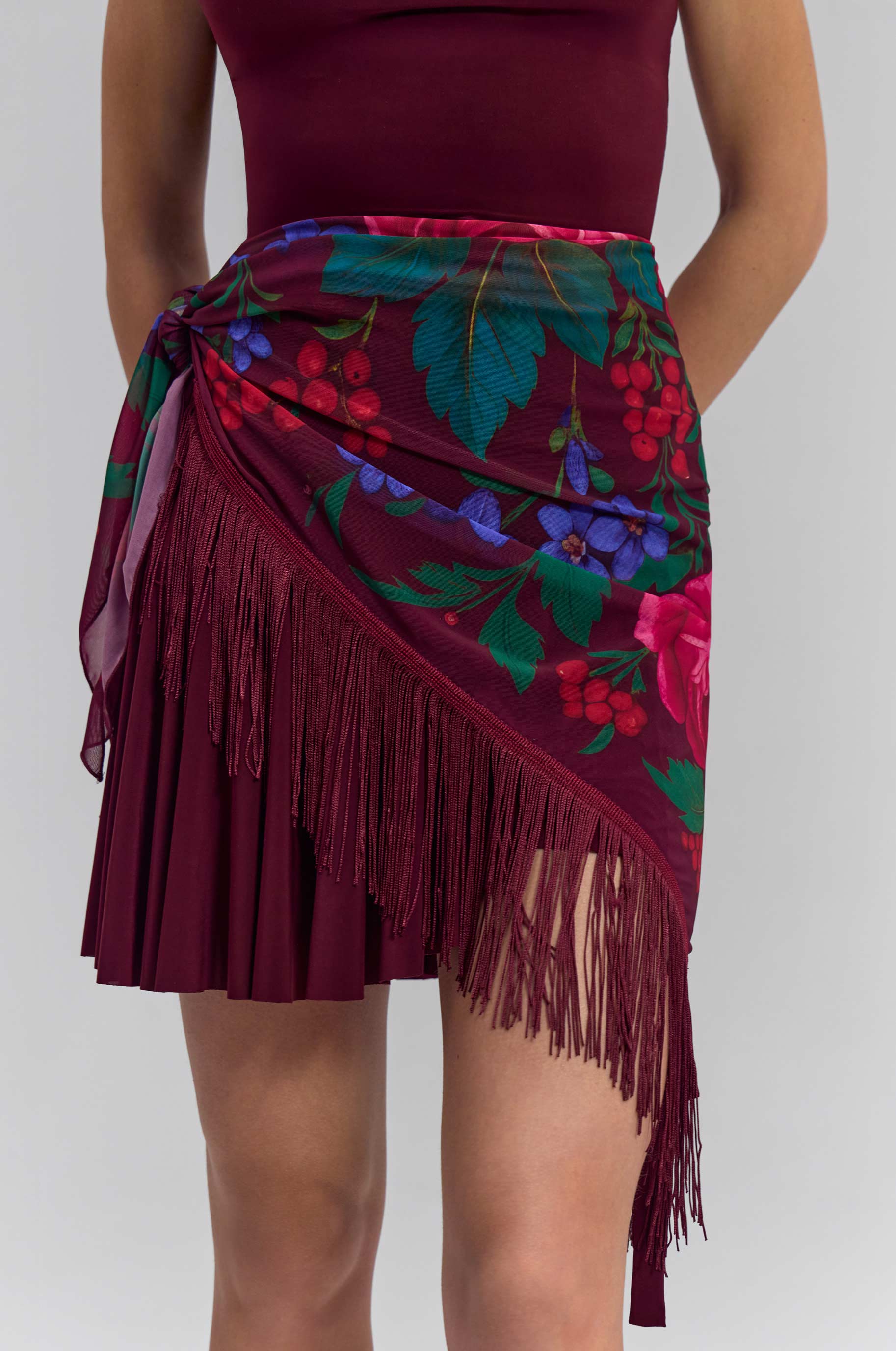 Платок A La Russe для бальных танцев, цвет Бордовый 