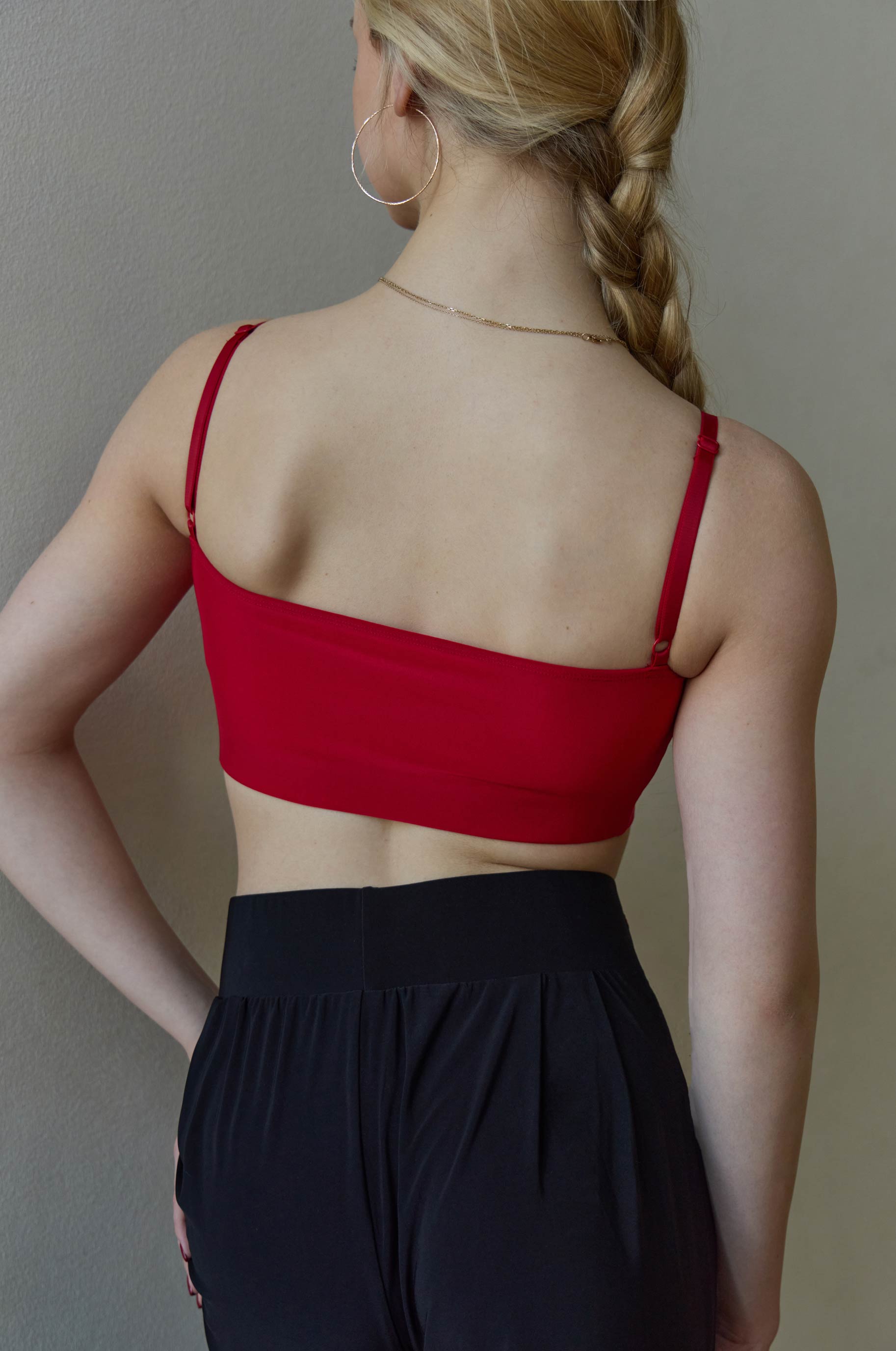 Топ Аура для бальных танцев, цвет Красный 