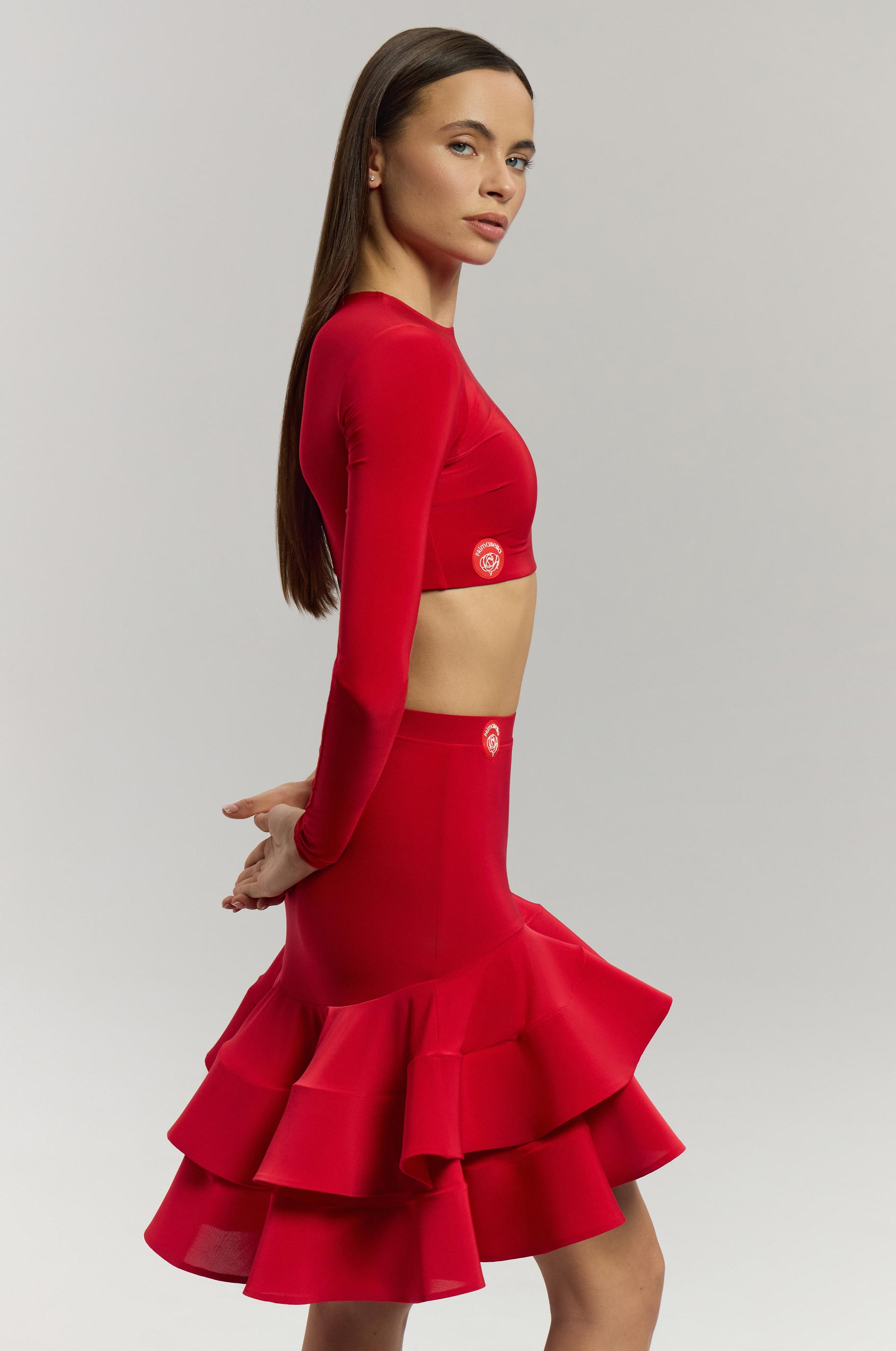 Юбка Beliche Red для бальных танцев, цвет Красный 