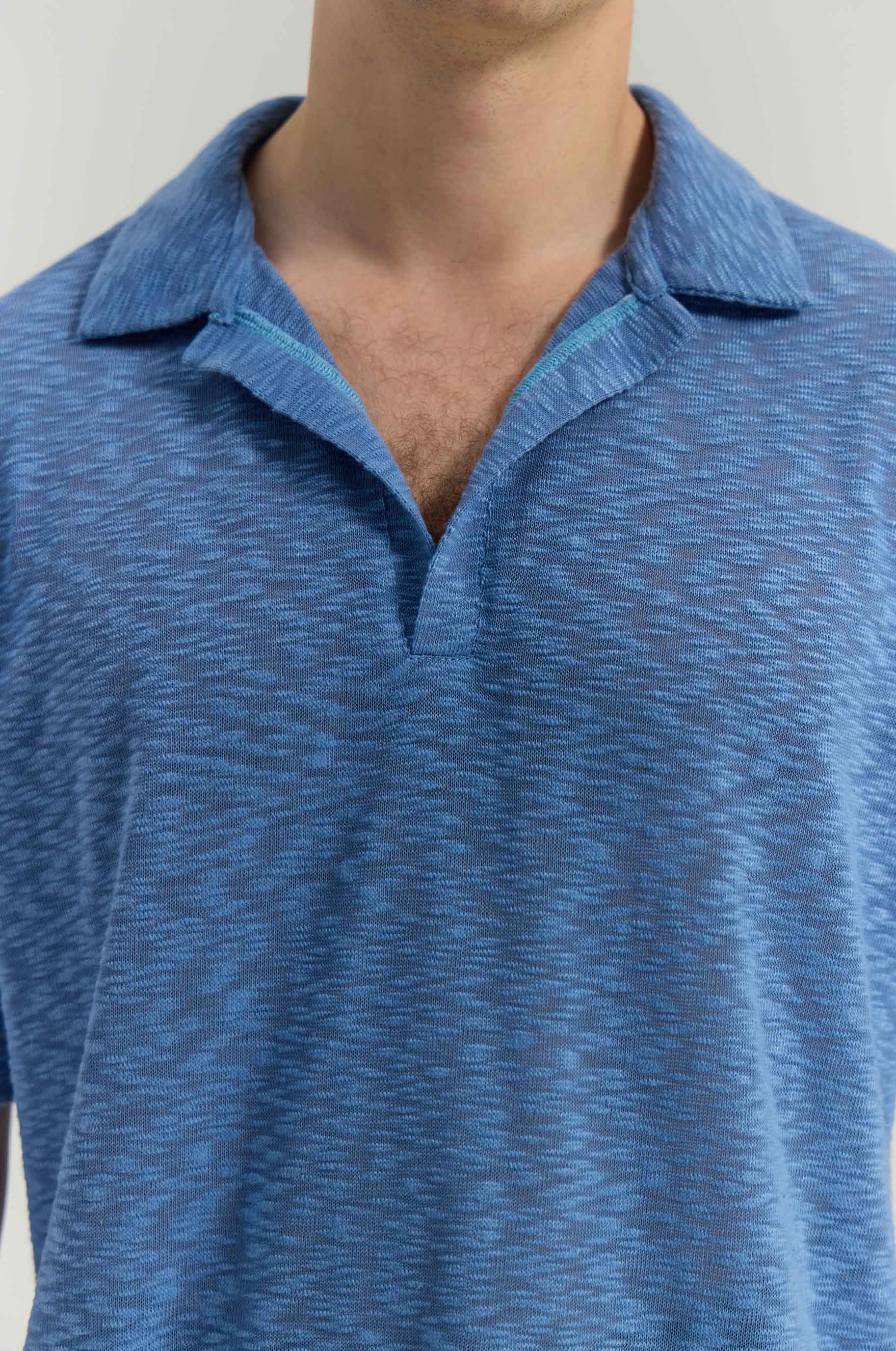 T-shirt Piquant Blue