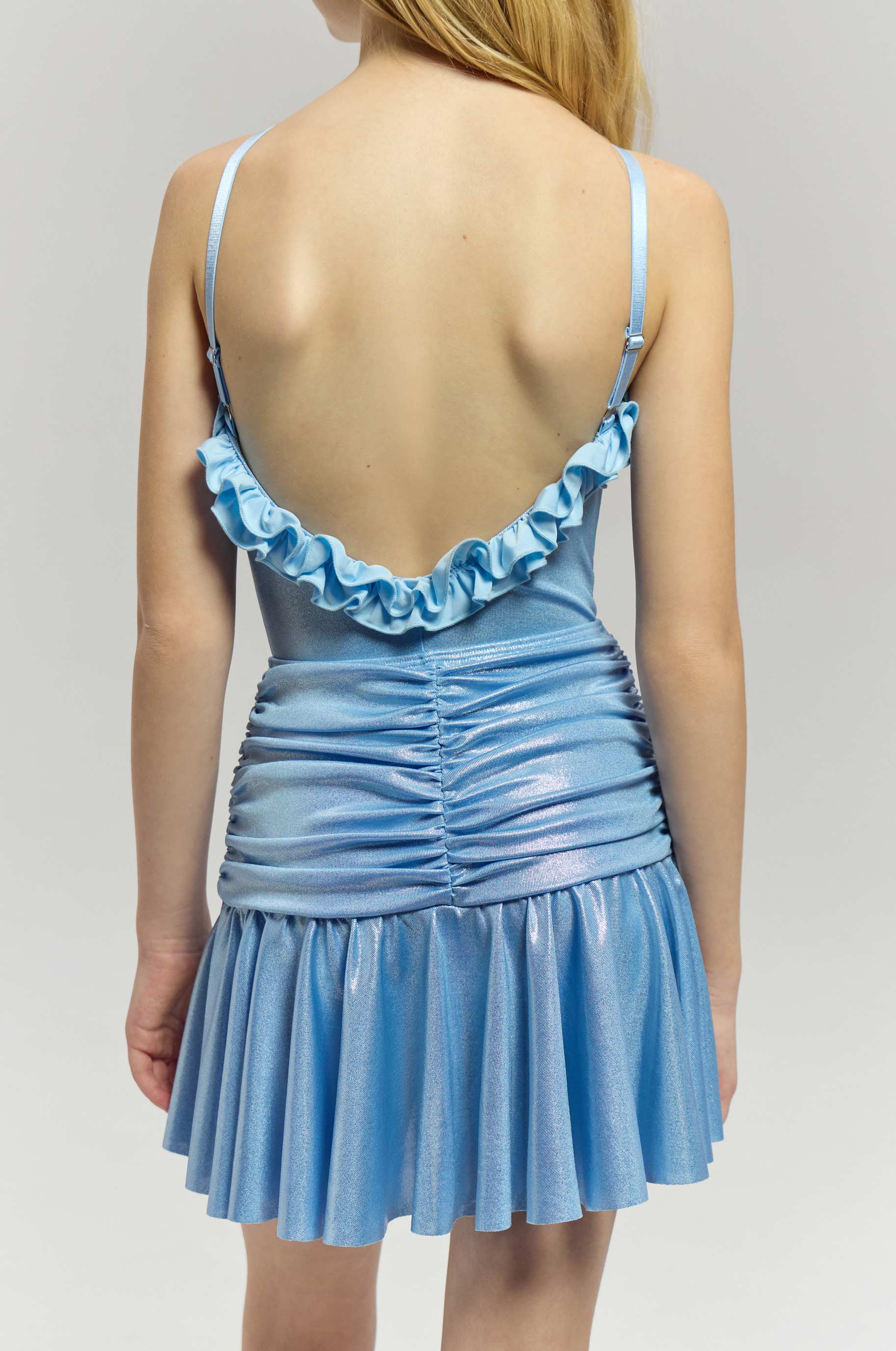 Боди Ruffli Sparkle Kid для бальных танцев, цвет Синий 
