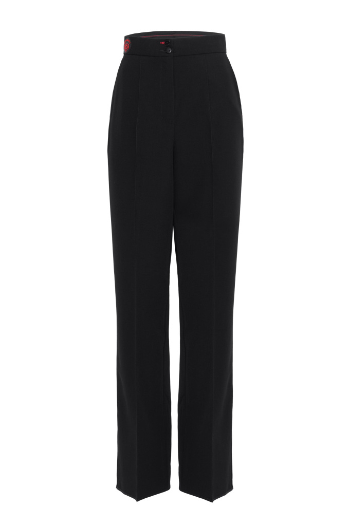 Trousers Straight Nero