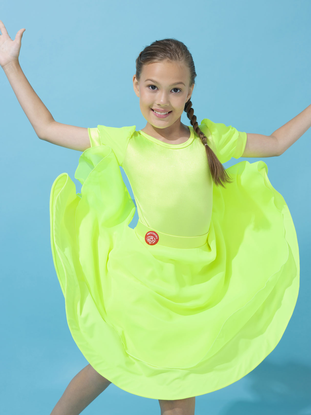 Юбка Luminosa Kid для бальных танцев, цвет Зеленый 