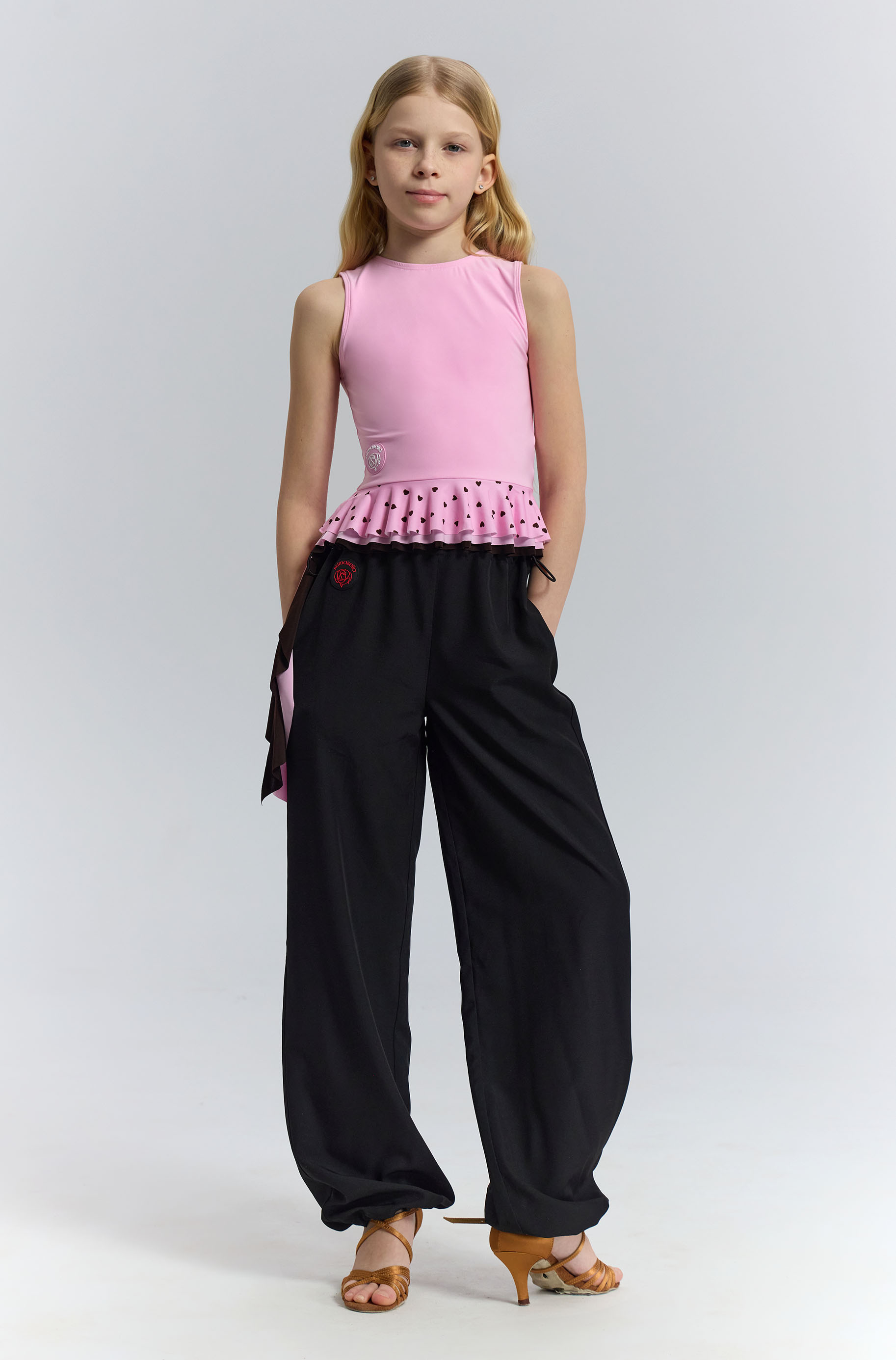 Топ Humble Pink Kid для бальных танцев, цвет Розовый 