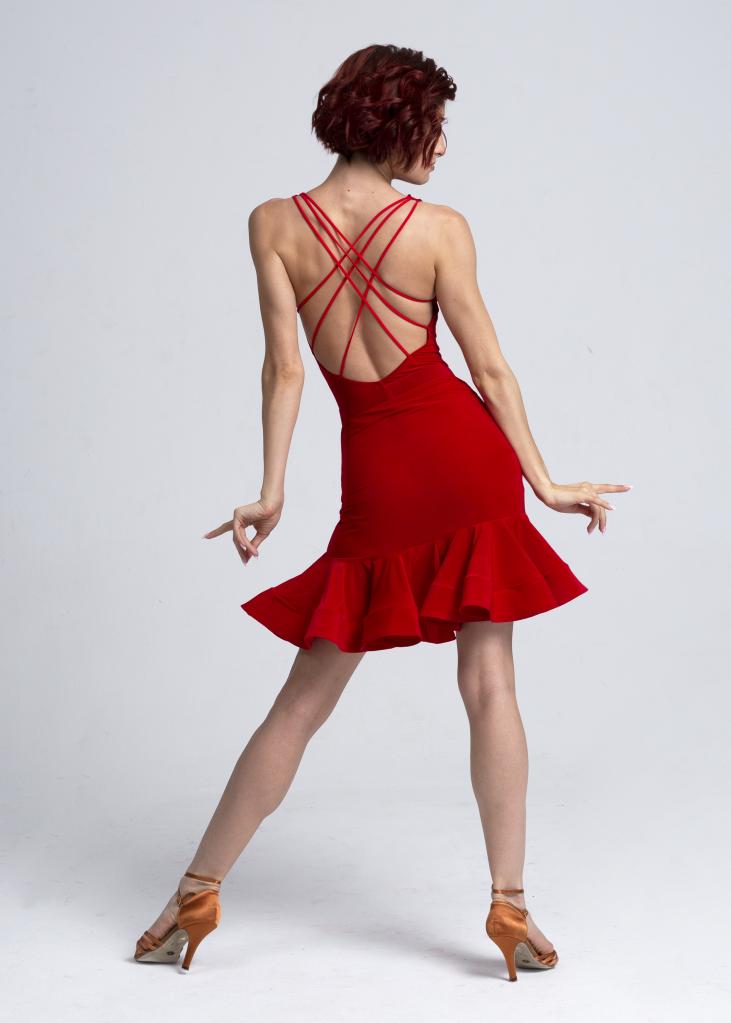 Боди Ideal Red для бальных танцев, цвет Красный по цене 2 570 руб. Боди Ideal Red для бальных танцев, цвет Красный