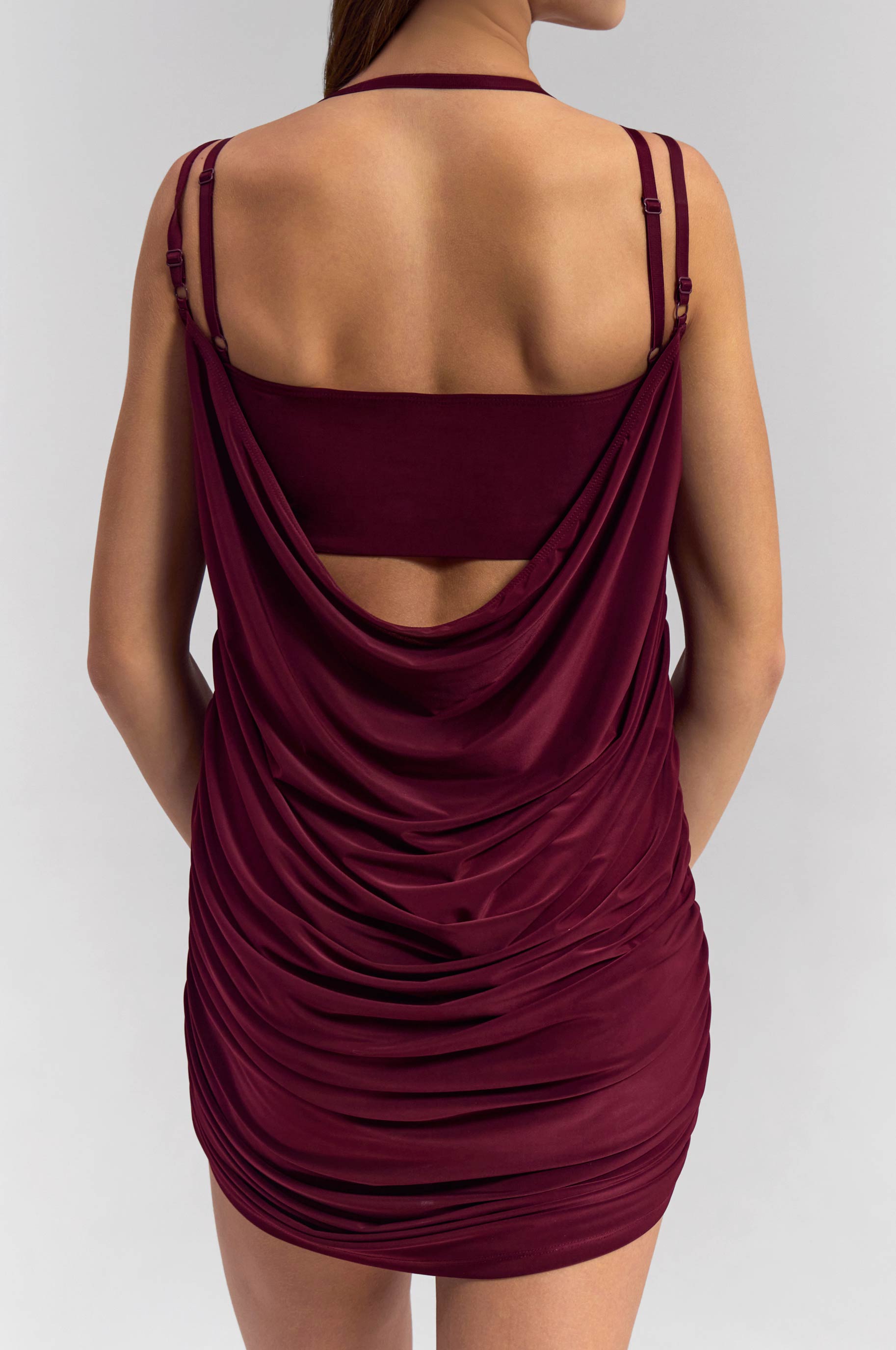 Платье Glass Burgund для бальных танцев, цвет Бордовый 