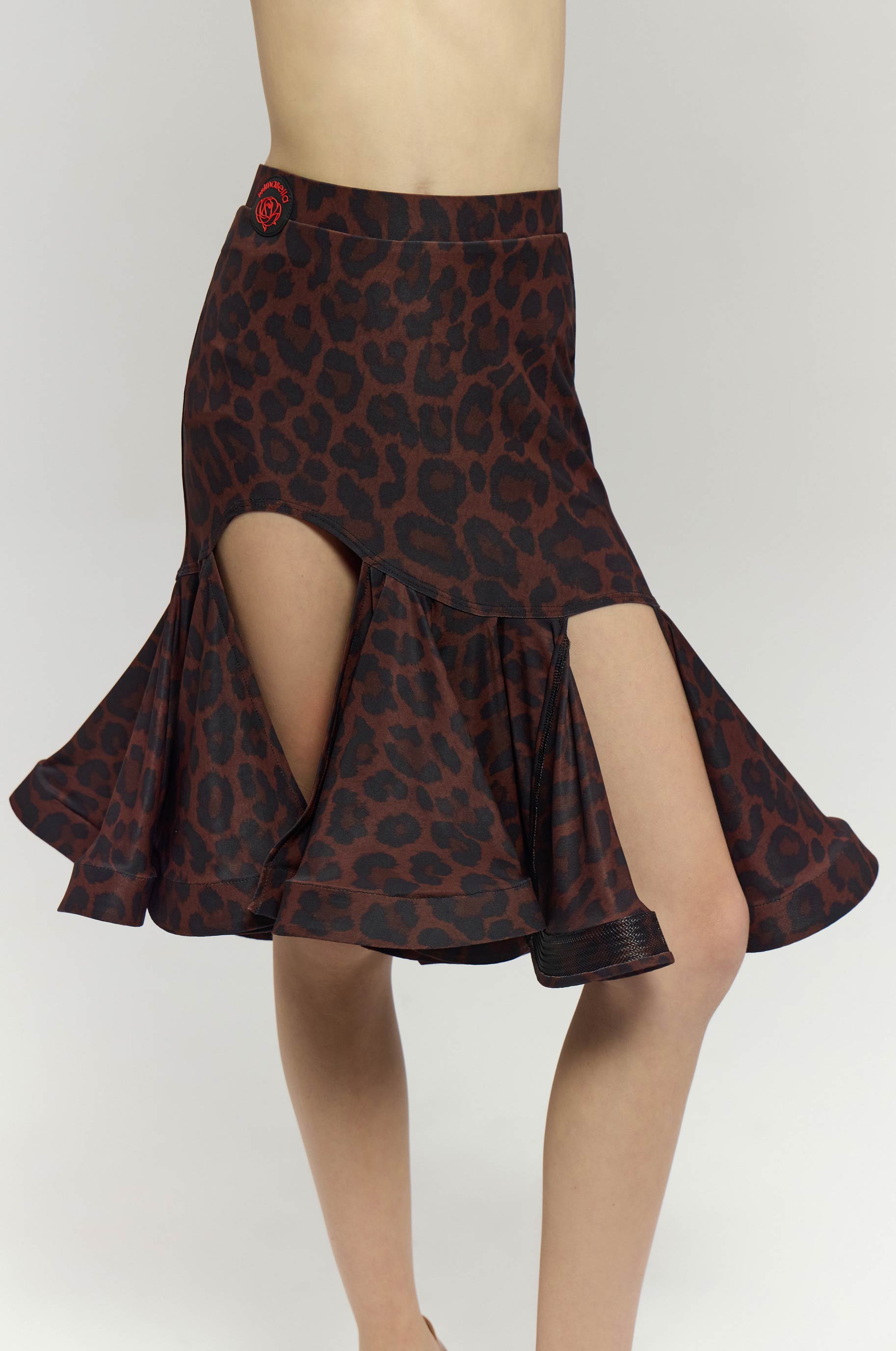 Юбка Twist Leo Brown Kid для бальных танцев, цвет Леопардовый 