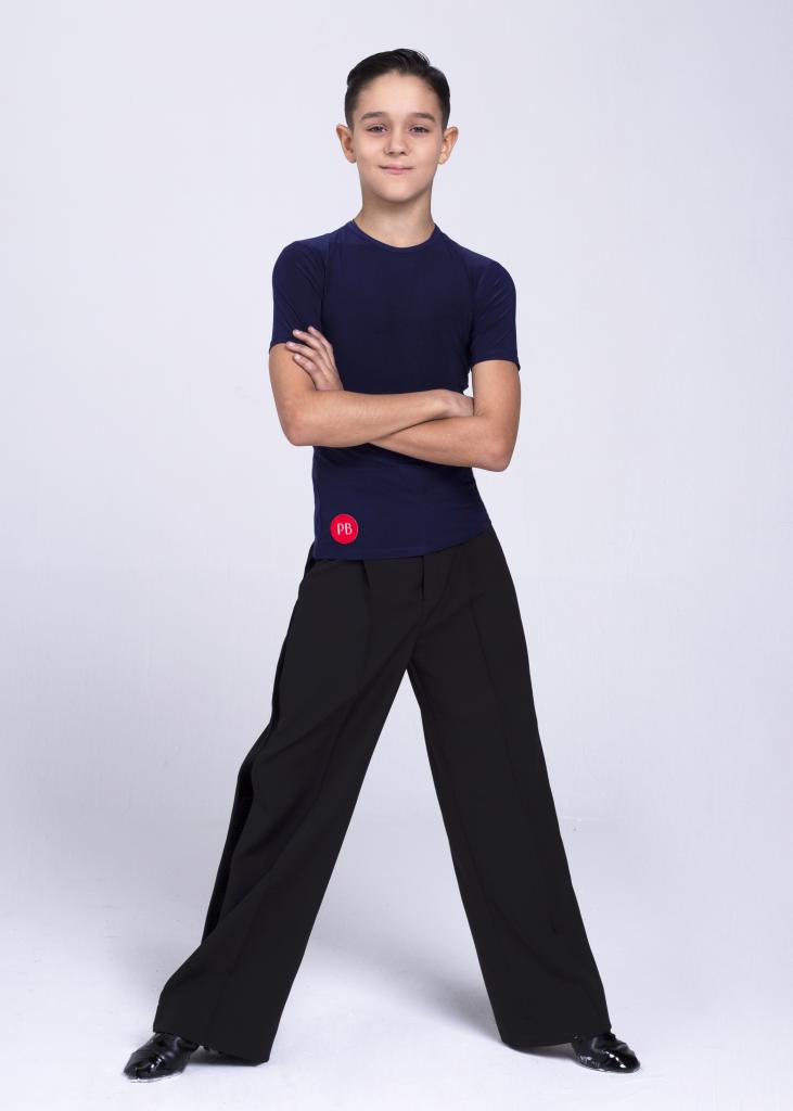 Футболка Classy Navy Kid для бальных танцев, цвет Темно-синий (navy) по цене 1 350 руб. Футболка Classy Navy Kid для бальных танцев, цвет Темно-синий (navy)