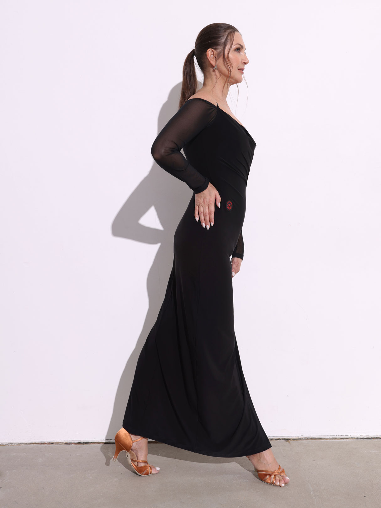 Платье Nouvel для бальных танцев, цвет Черный 