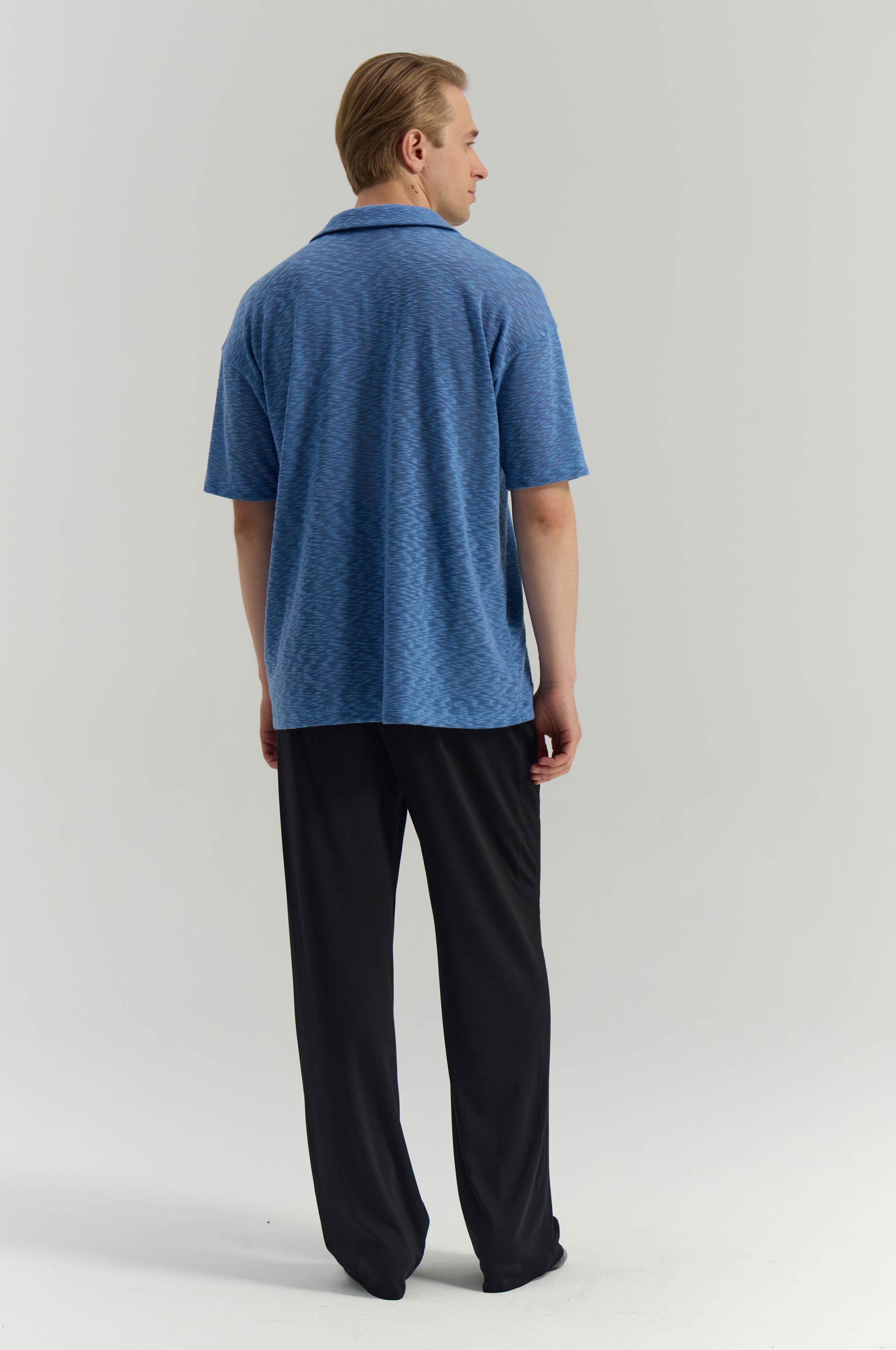 T-shirt Piquant Blue