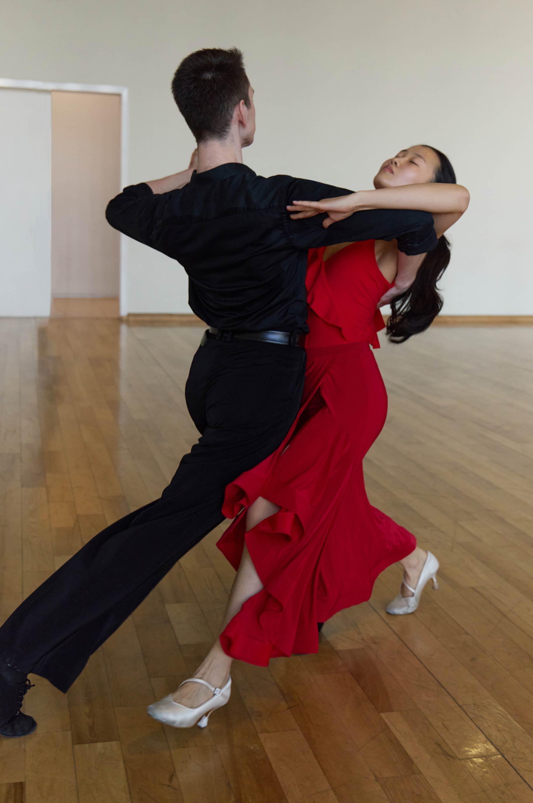 Юбка Фокус для бальных танцев, цвет Красный 