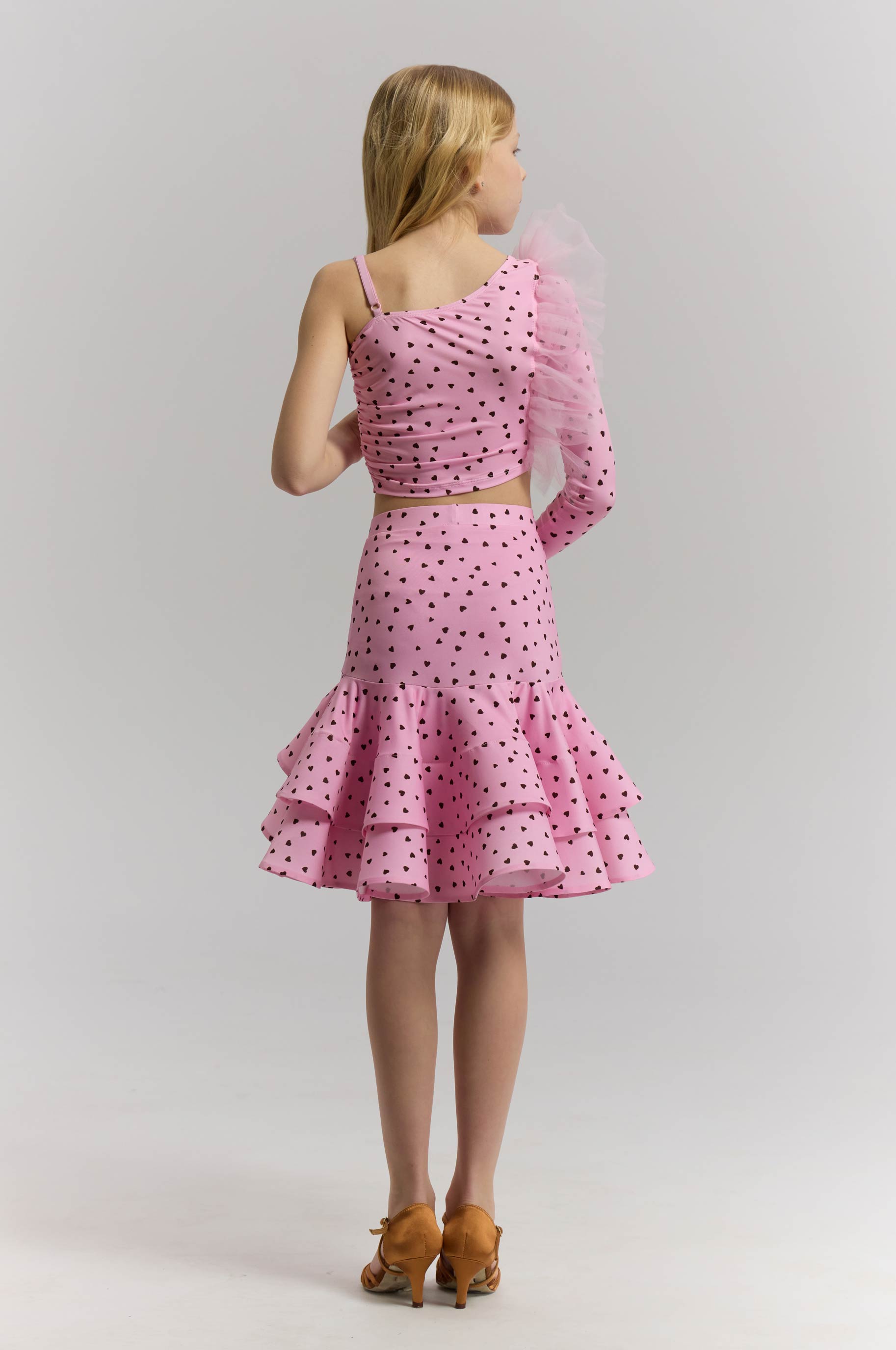 Топ Intense Love Loyalty Kid для бальных танцев, цвет Розовый 