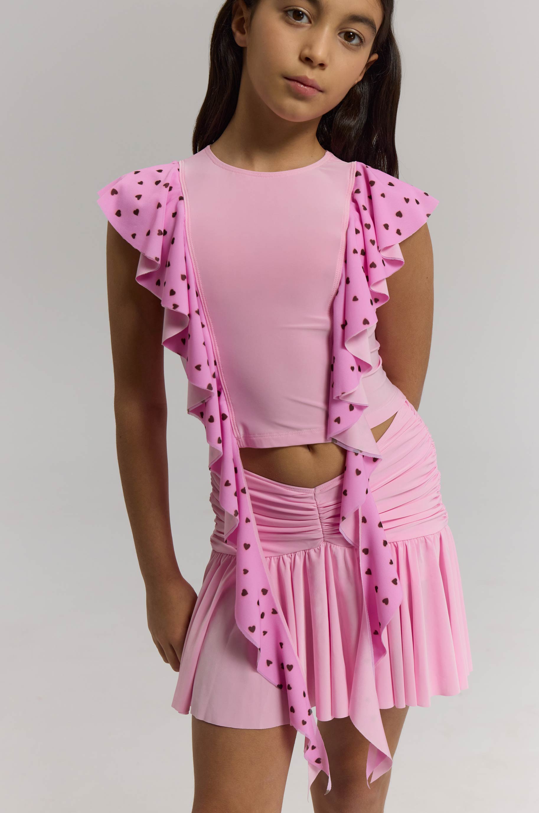 Топ Dainty Pink Kid для бальных танцев, цвет Розовый 