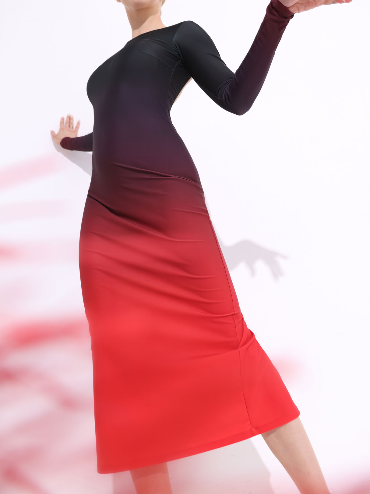 Платье Degrade Red для бальных танцев, цвет Красный 