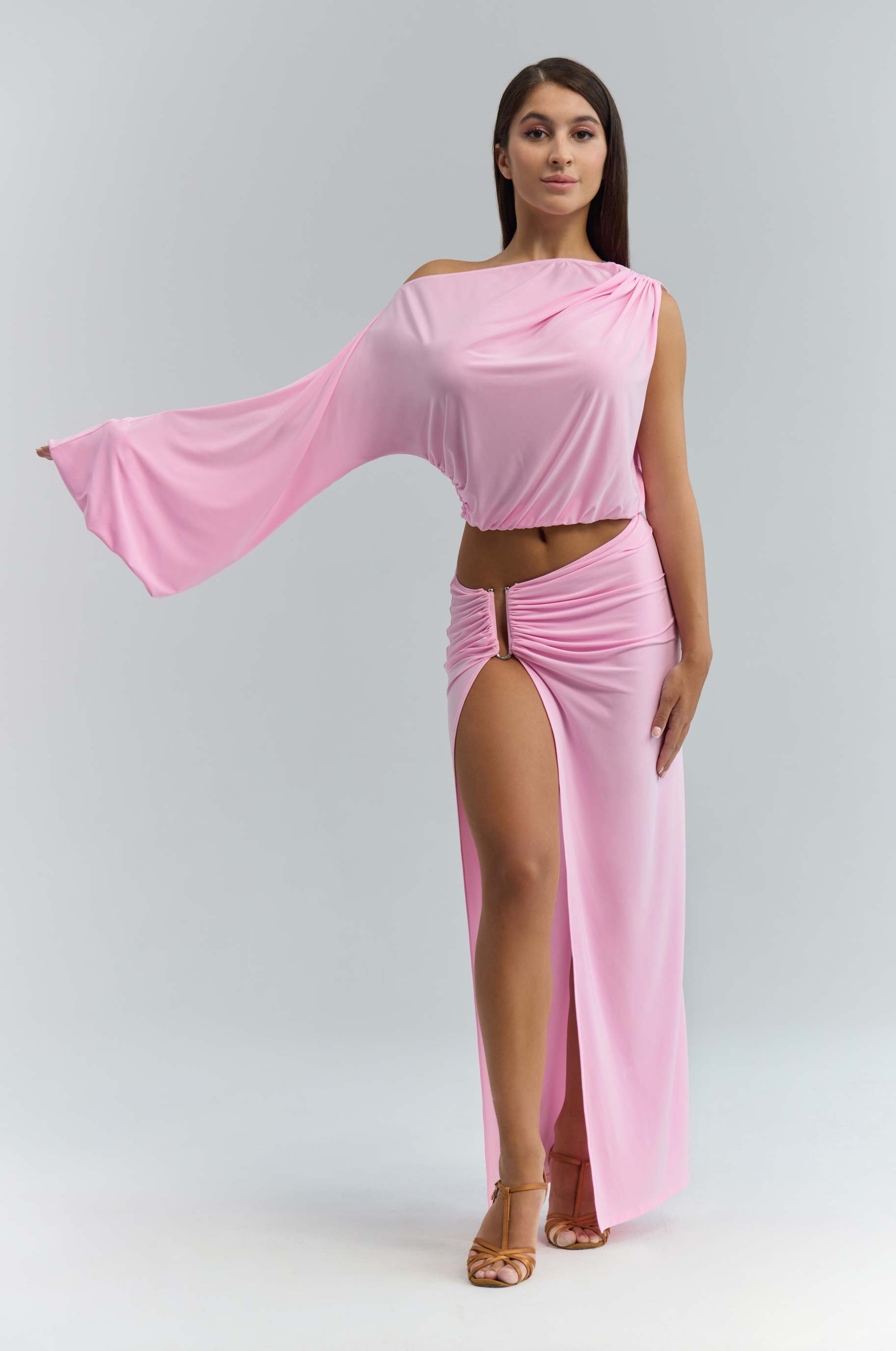 Топ Fancy Pink для бальных танцев, цвет Розовый 
