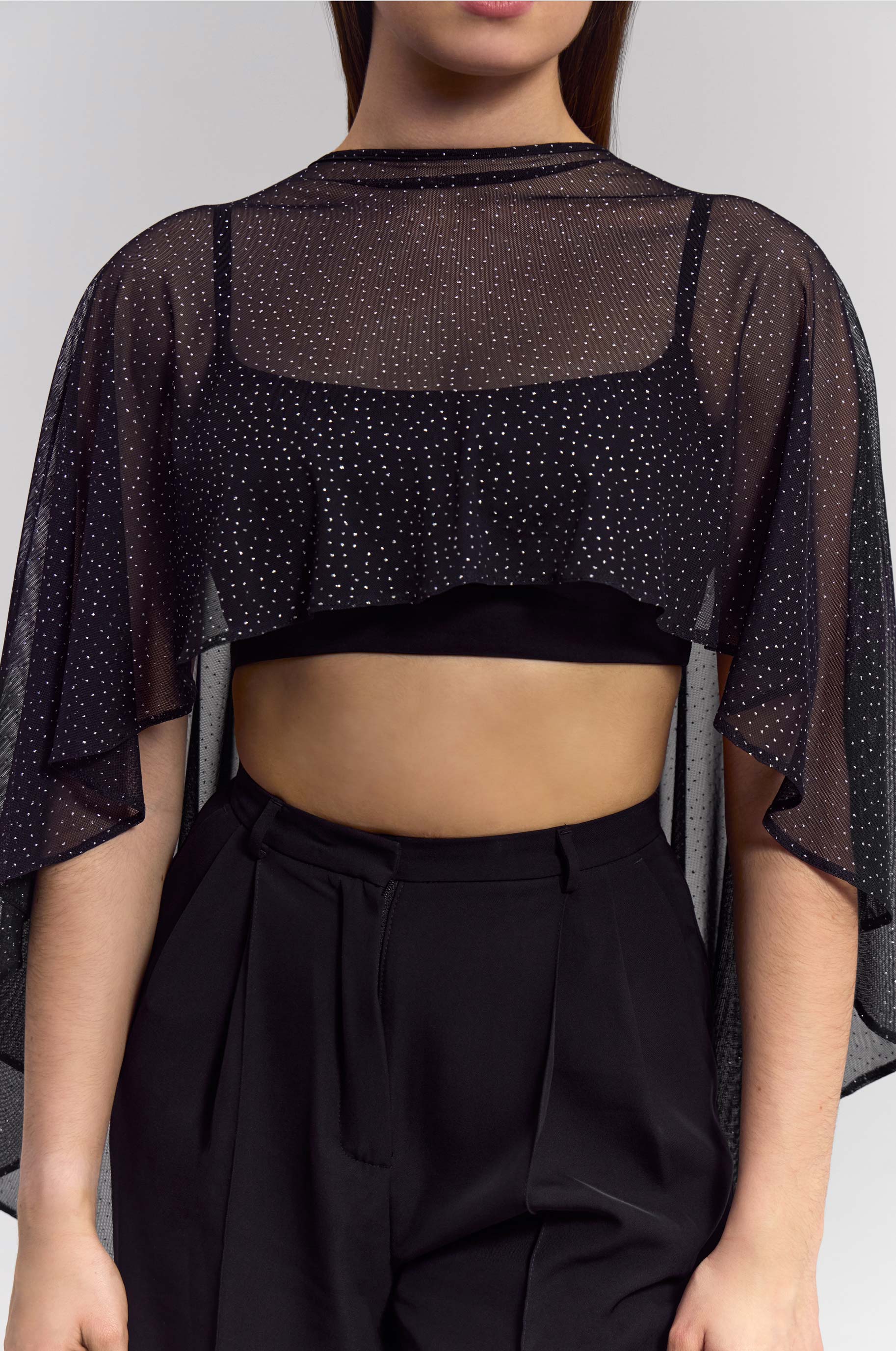 Накидка Mesmerizing для бальных танцев, цвет Черный 