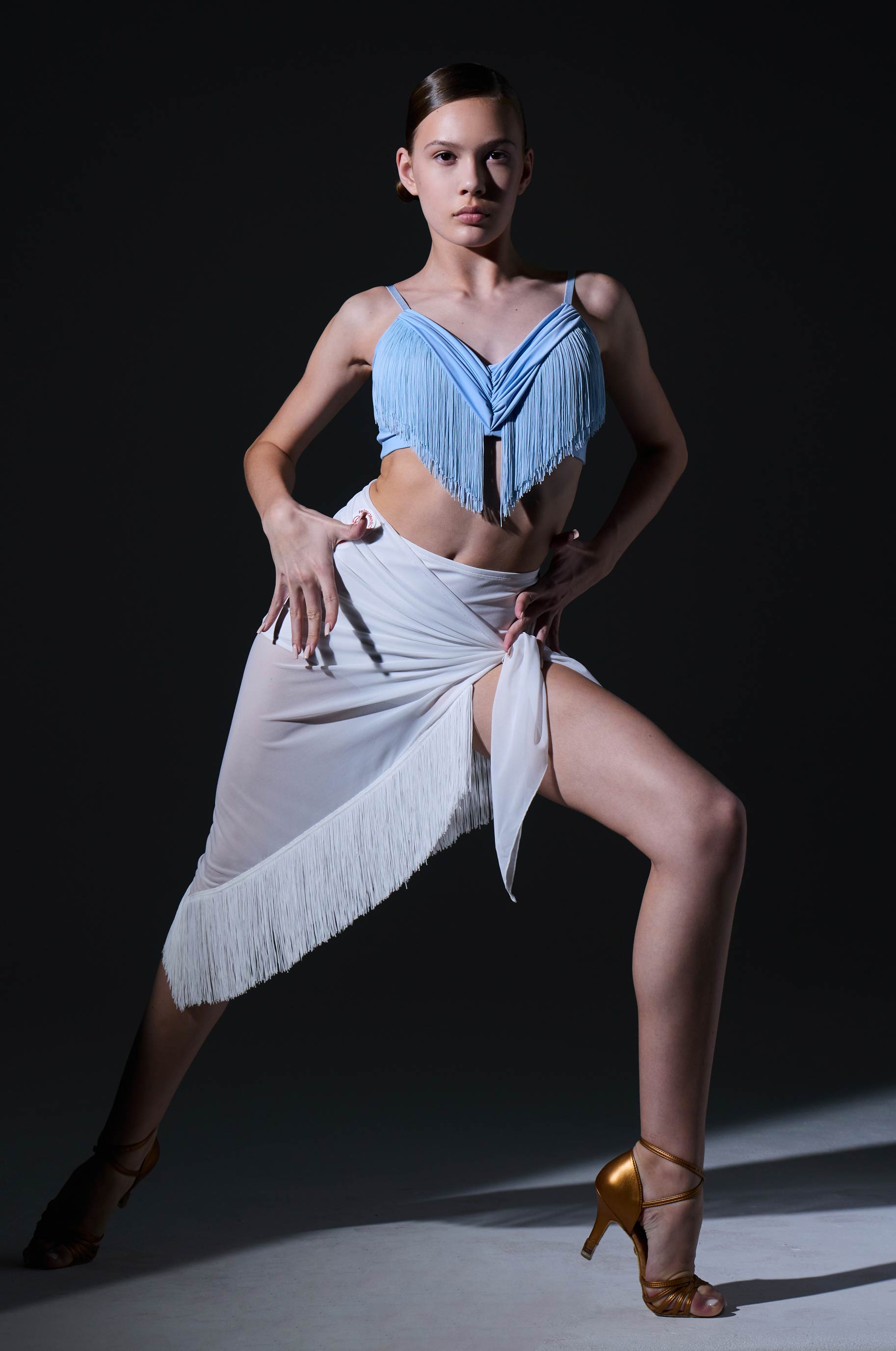 Топ Чувства для бальных танцев, цвет Голубой 