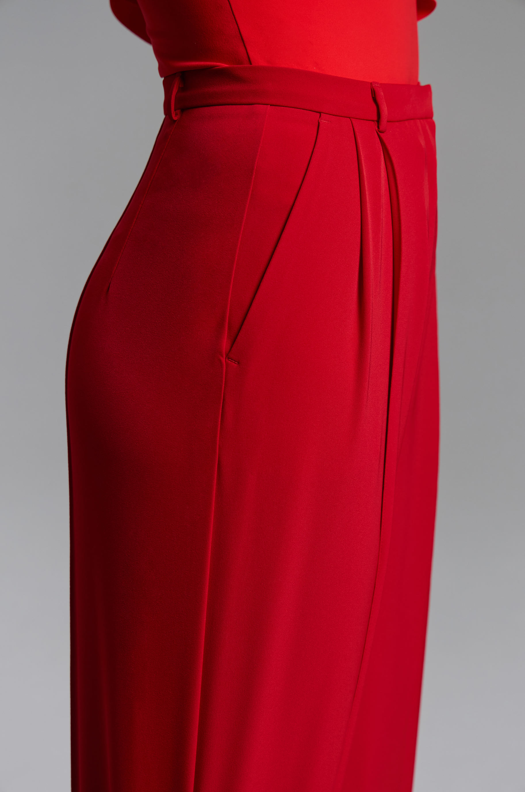 Брюки Master Red для бальных танцев, цвет Красный 