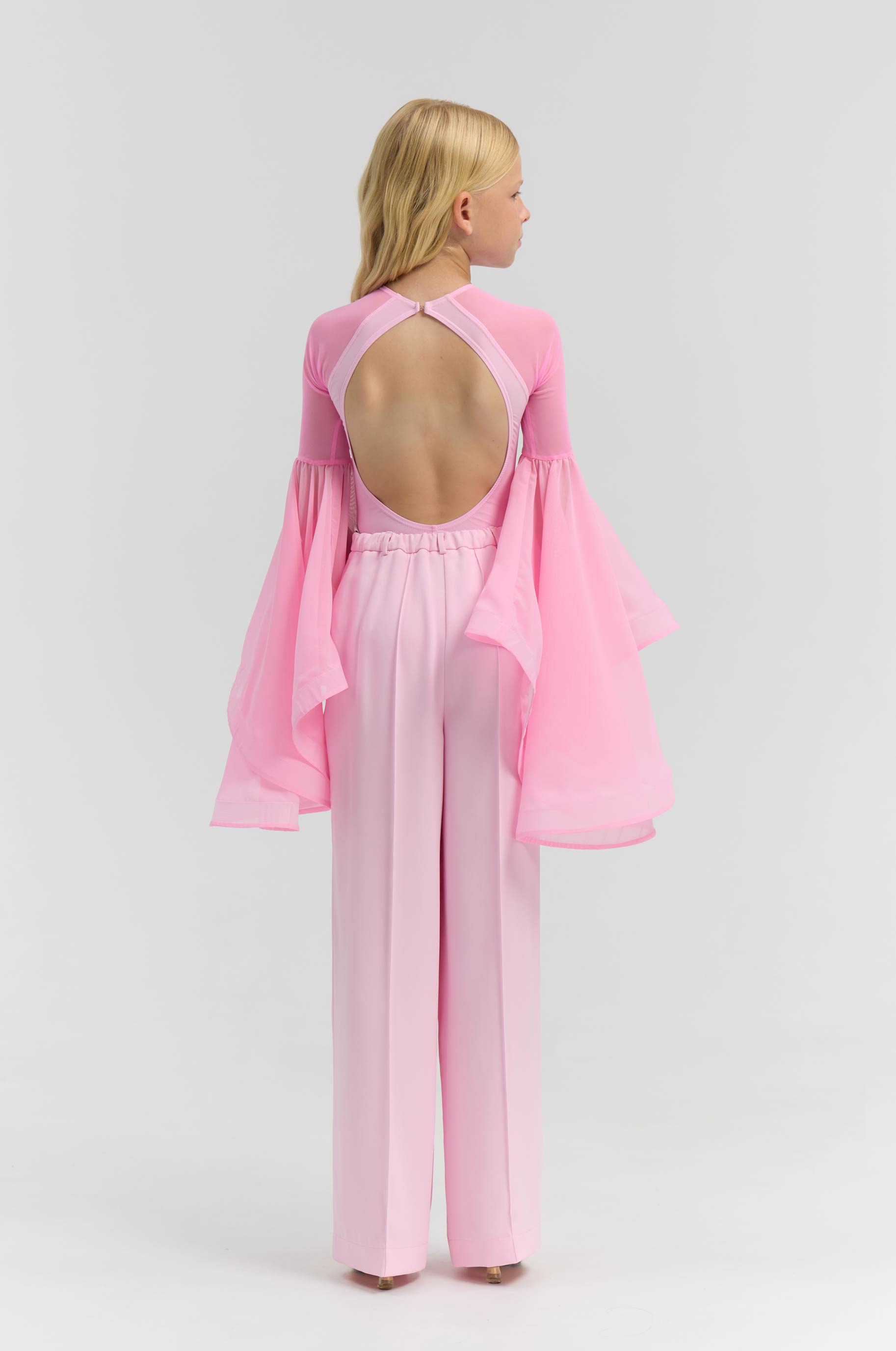 Боди Flaper Pink Kid для бальных танцев, цвет Розовый 