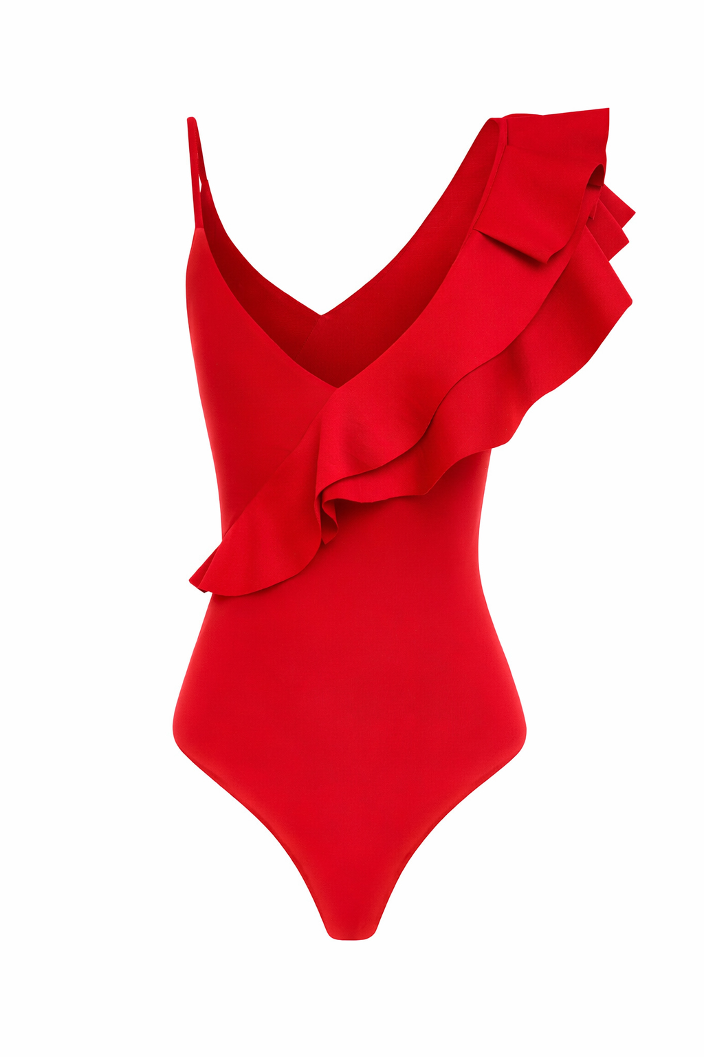 Боди Муза для бальных танцев, цвет Красный 