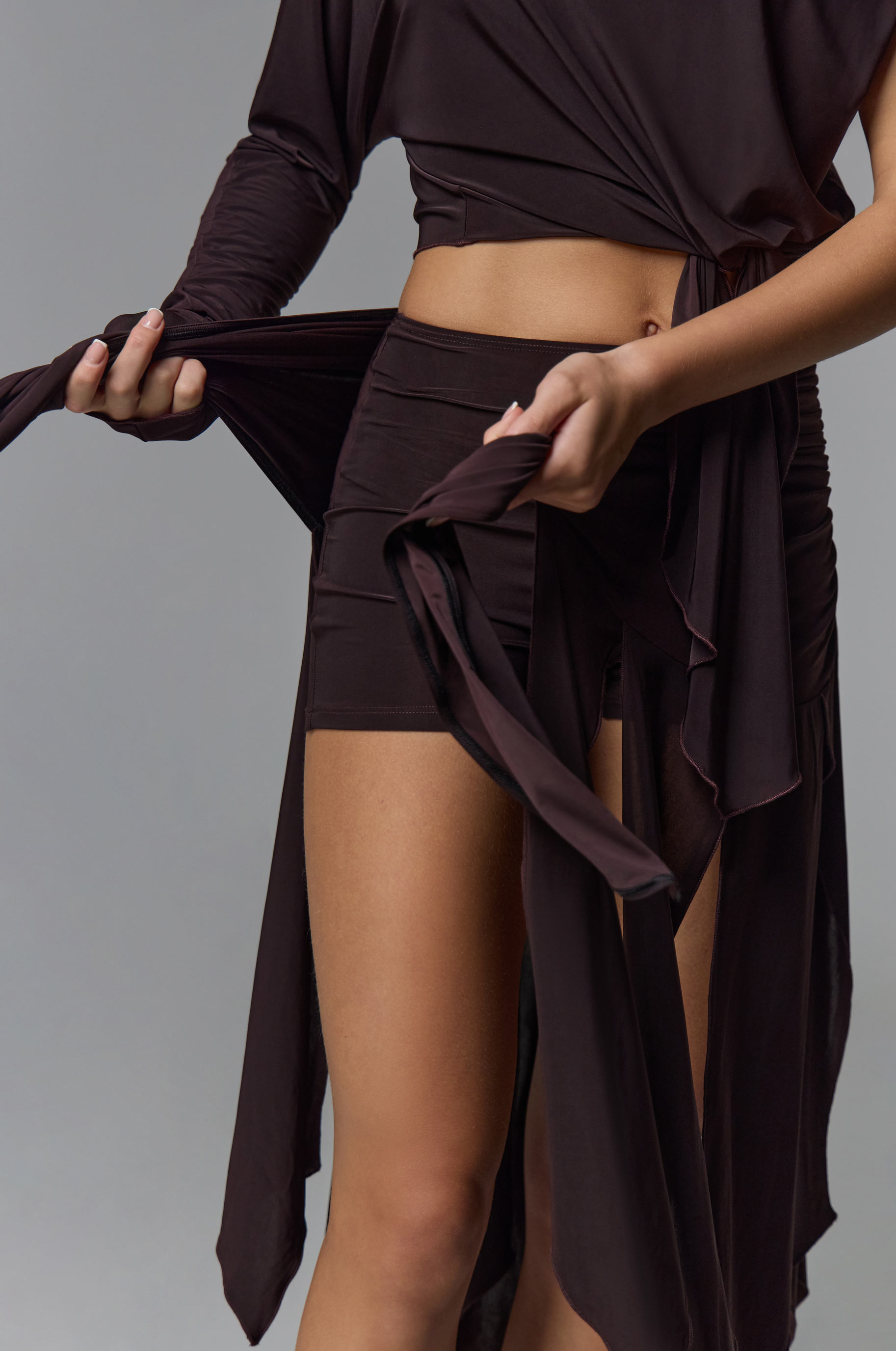 Топ Katana Brown для бальных танцев, цвет Коричневый 