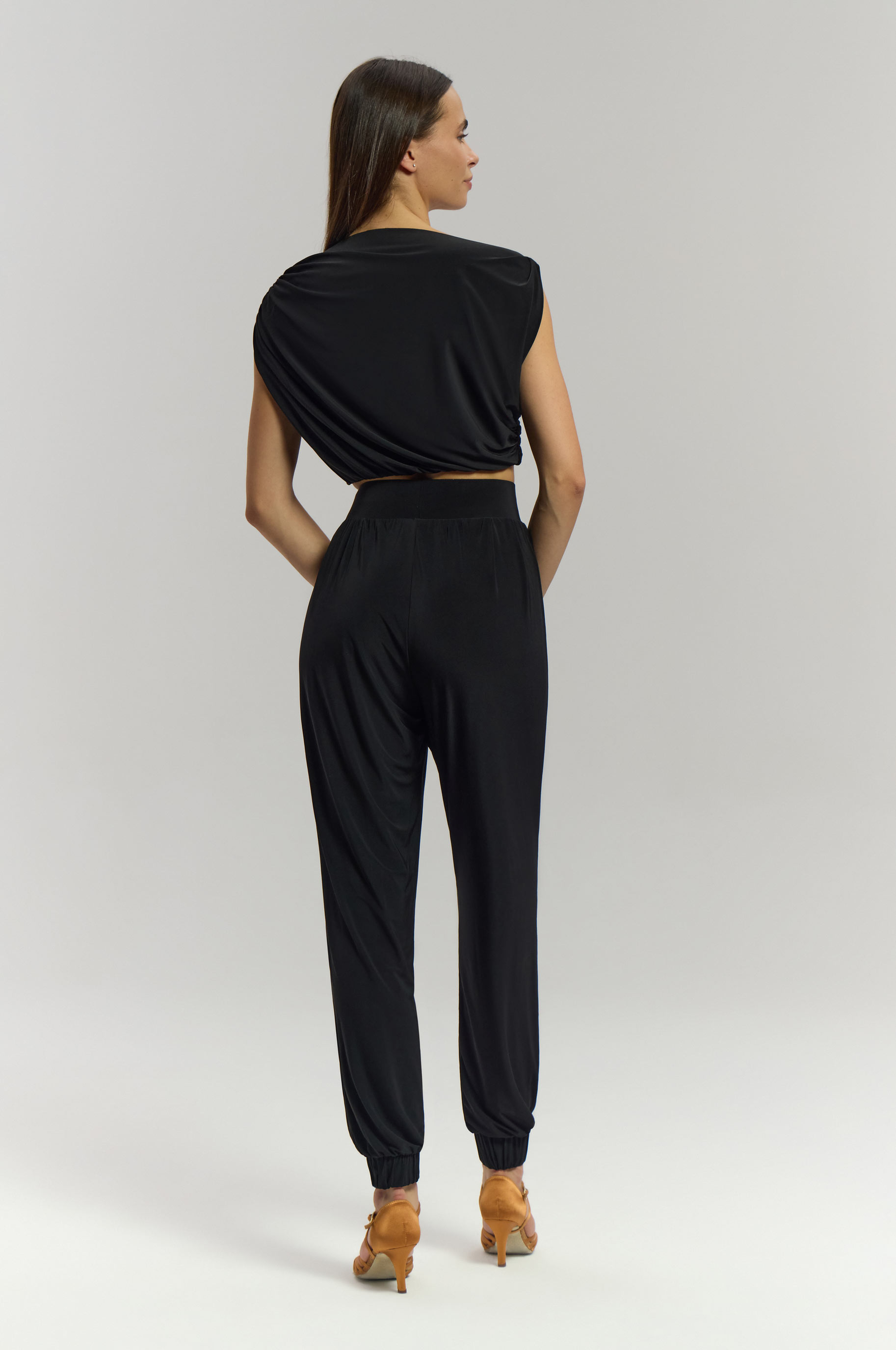 Женские Брюки Classic Latin для бальных танцев, цвет Черный 