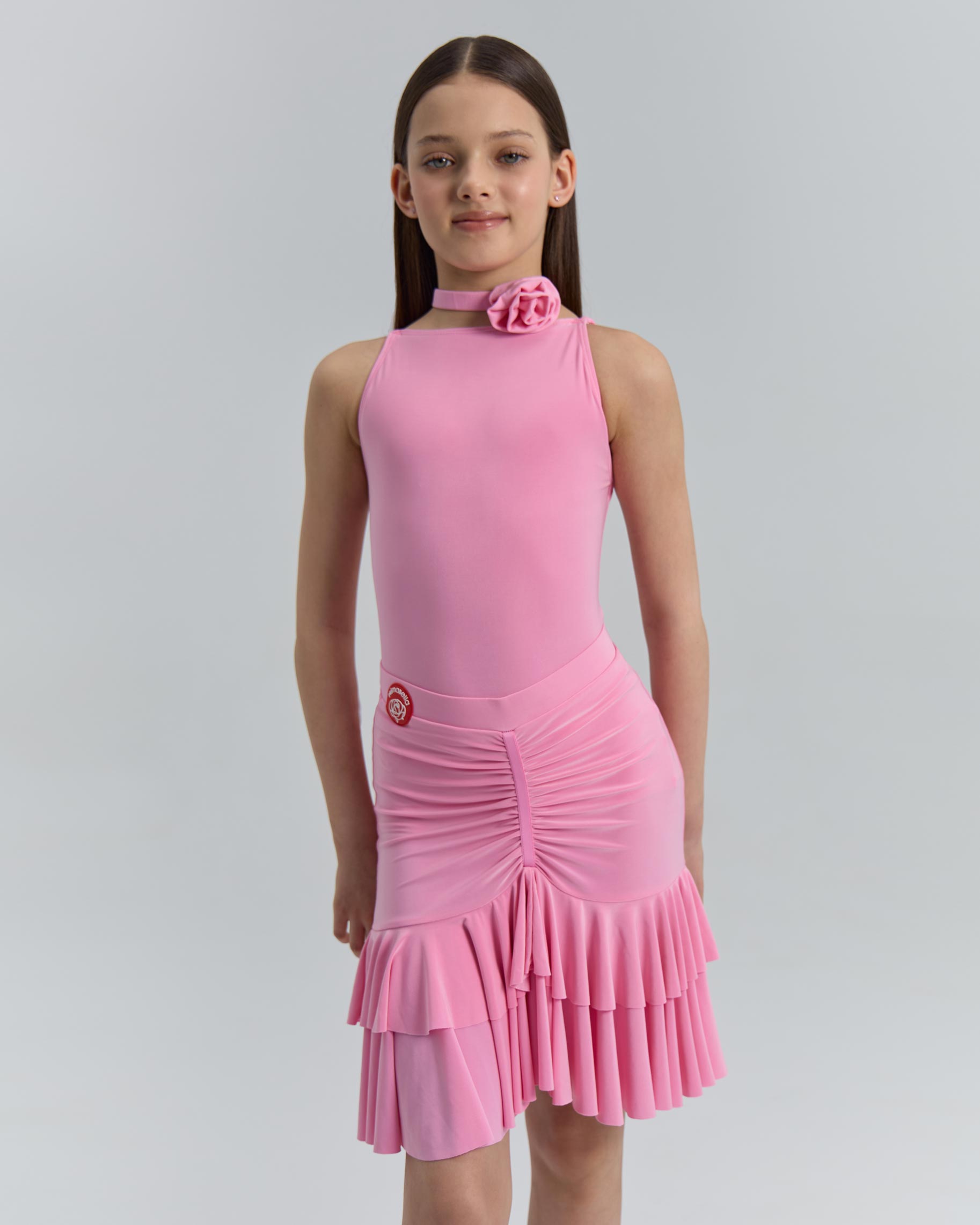 Боди Ringo Pink Kid для бальных танцев, цвет Розовый 