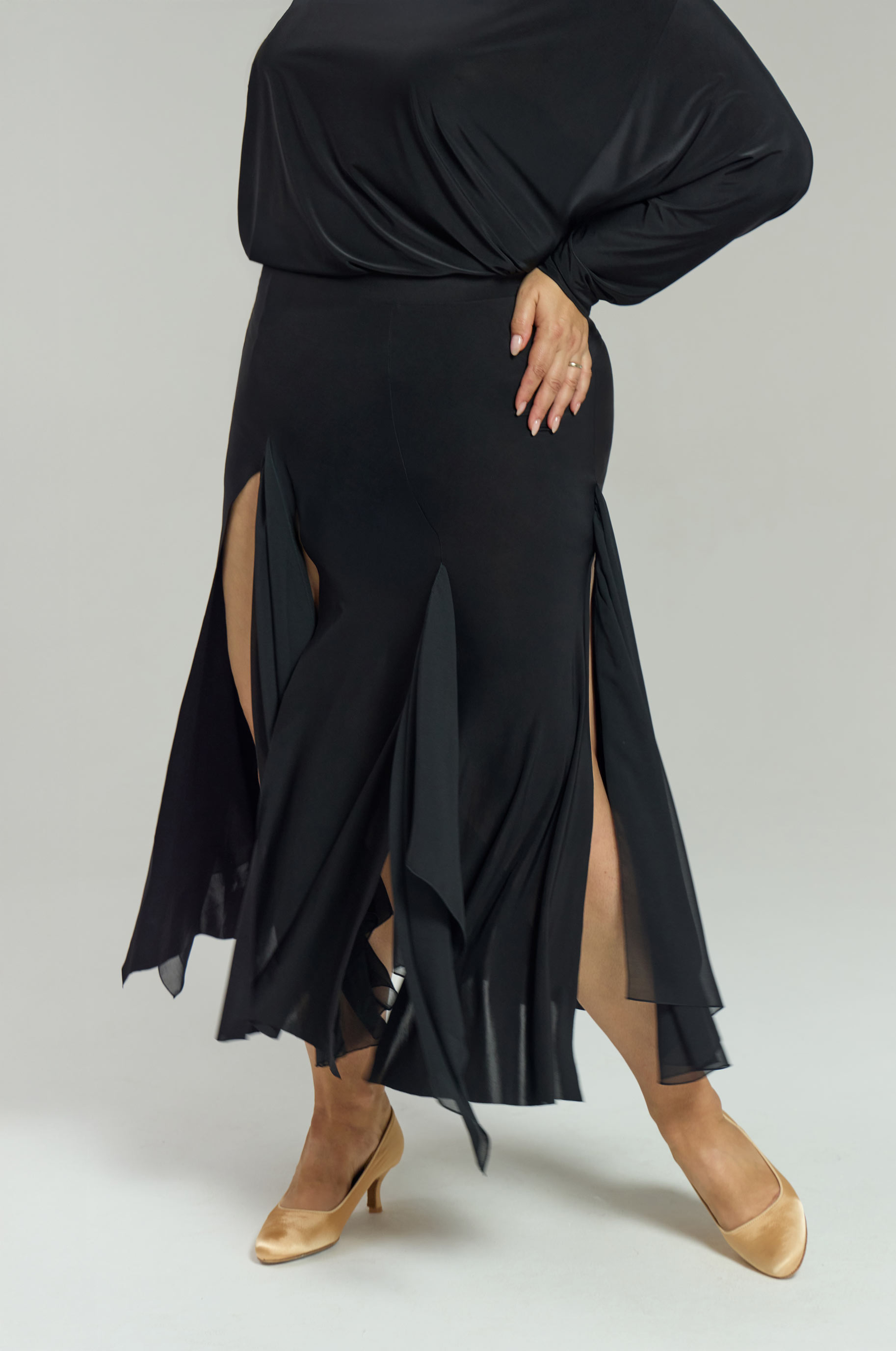 Юбка Harlem для бальных танцев, цвет Черный 