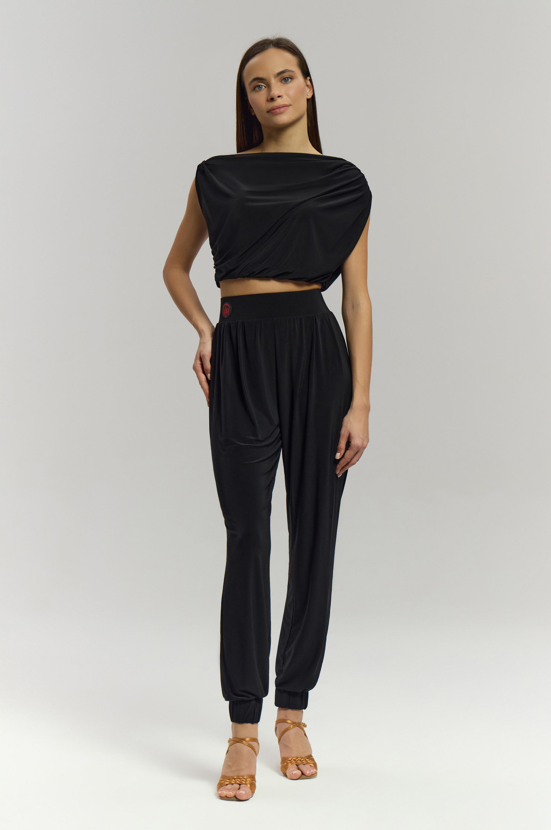 Женские Брюки Classic Latin для бальных танцев, цвет Черный 