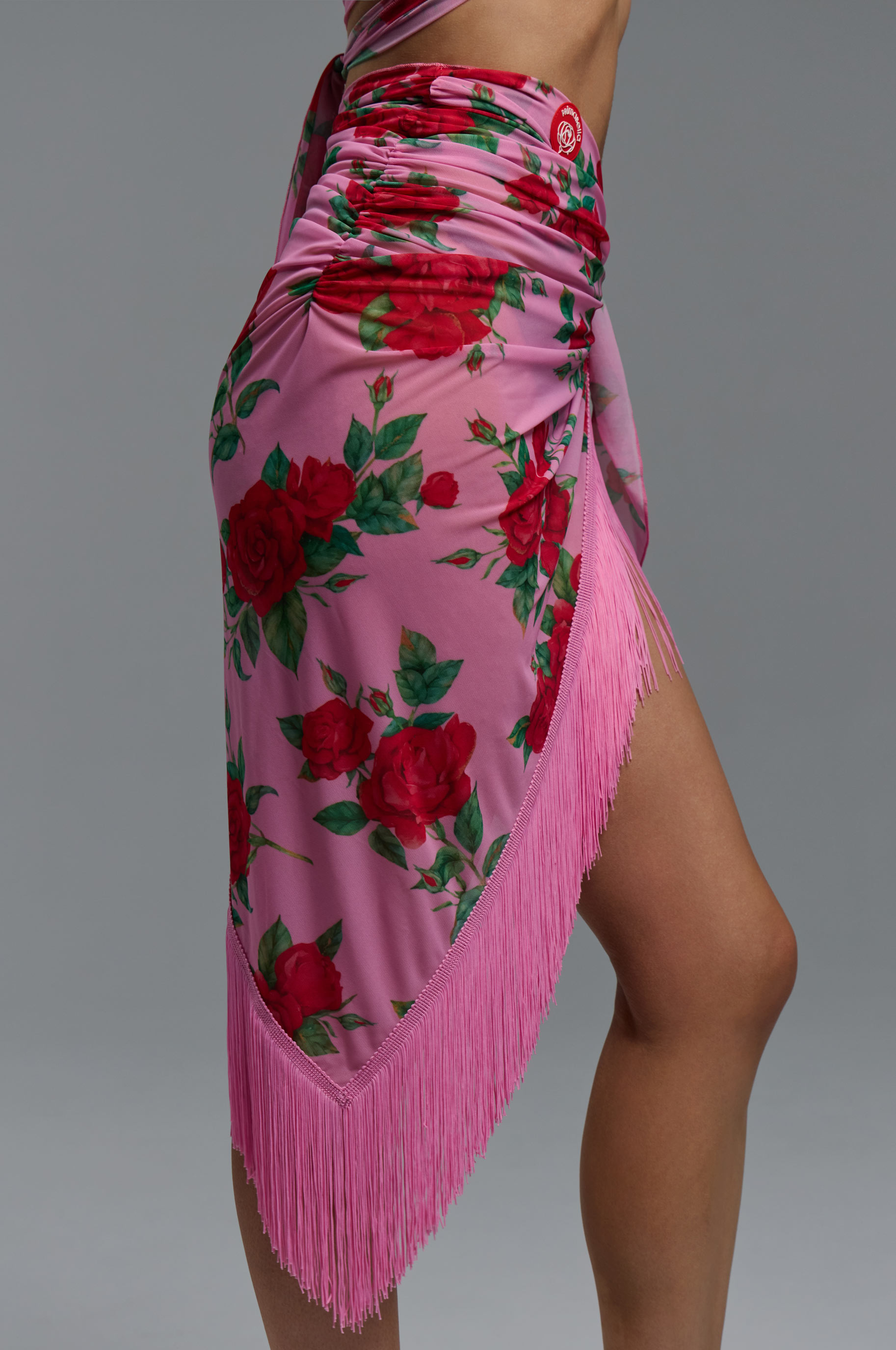 Платок Южанка для бальных танцев, цвет Розовый 