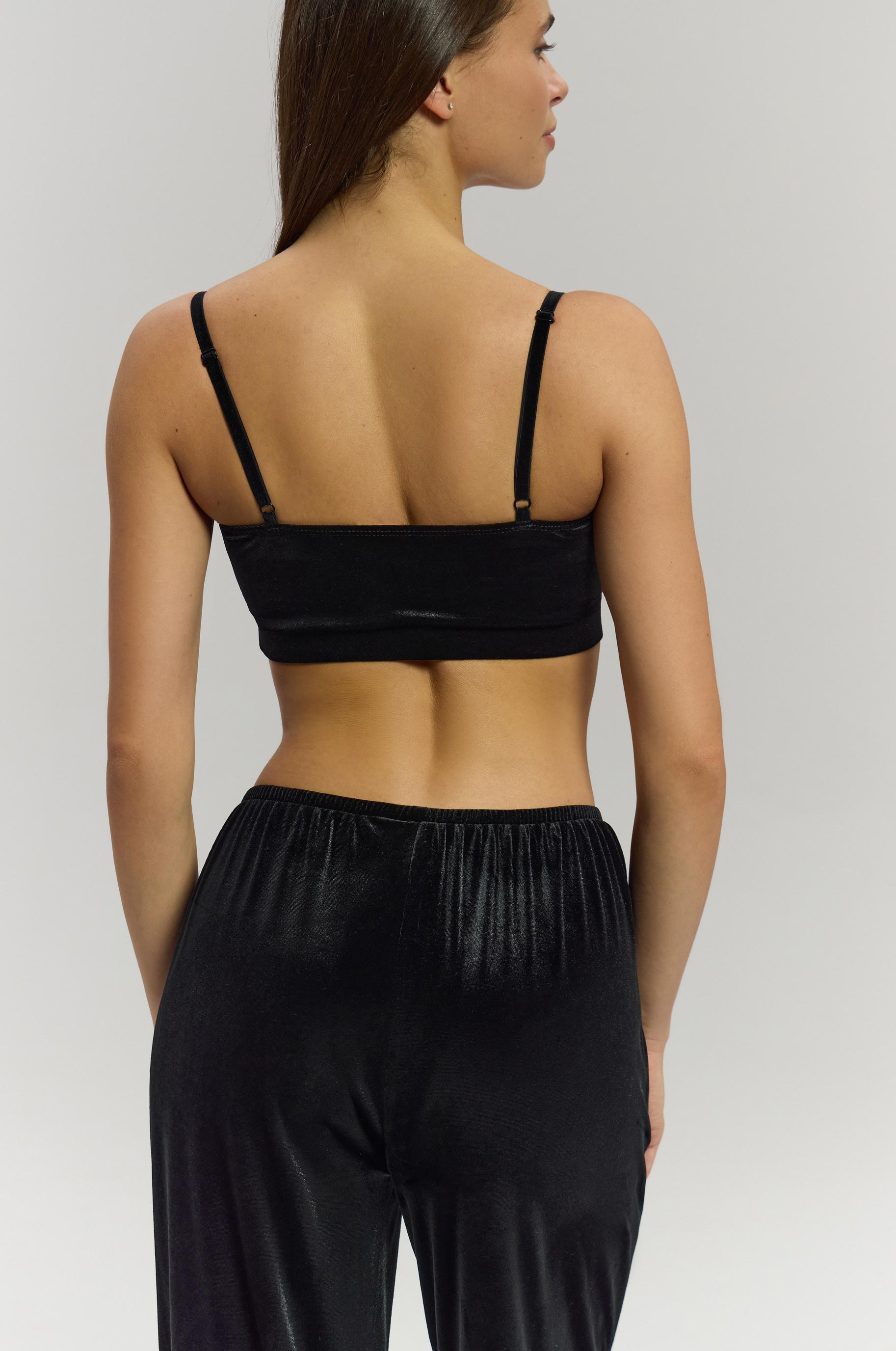 Брюки Velur для бальных танцев, цвет Черный 