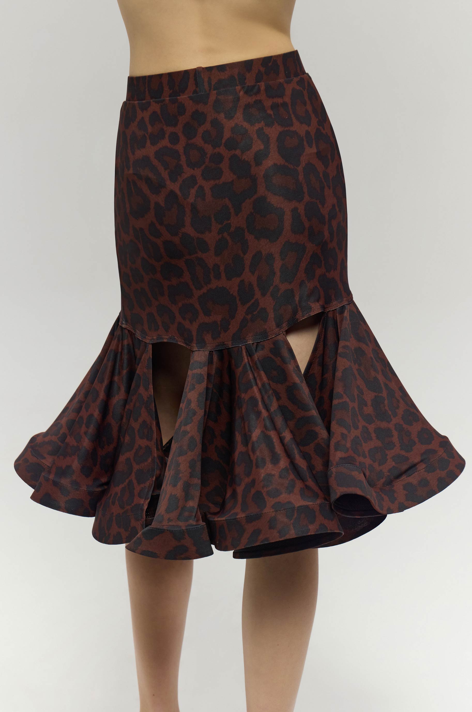 Юбка Twist Leo Brown Kid для бальных танцев, цвет Леопардовый 