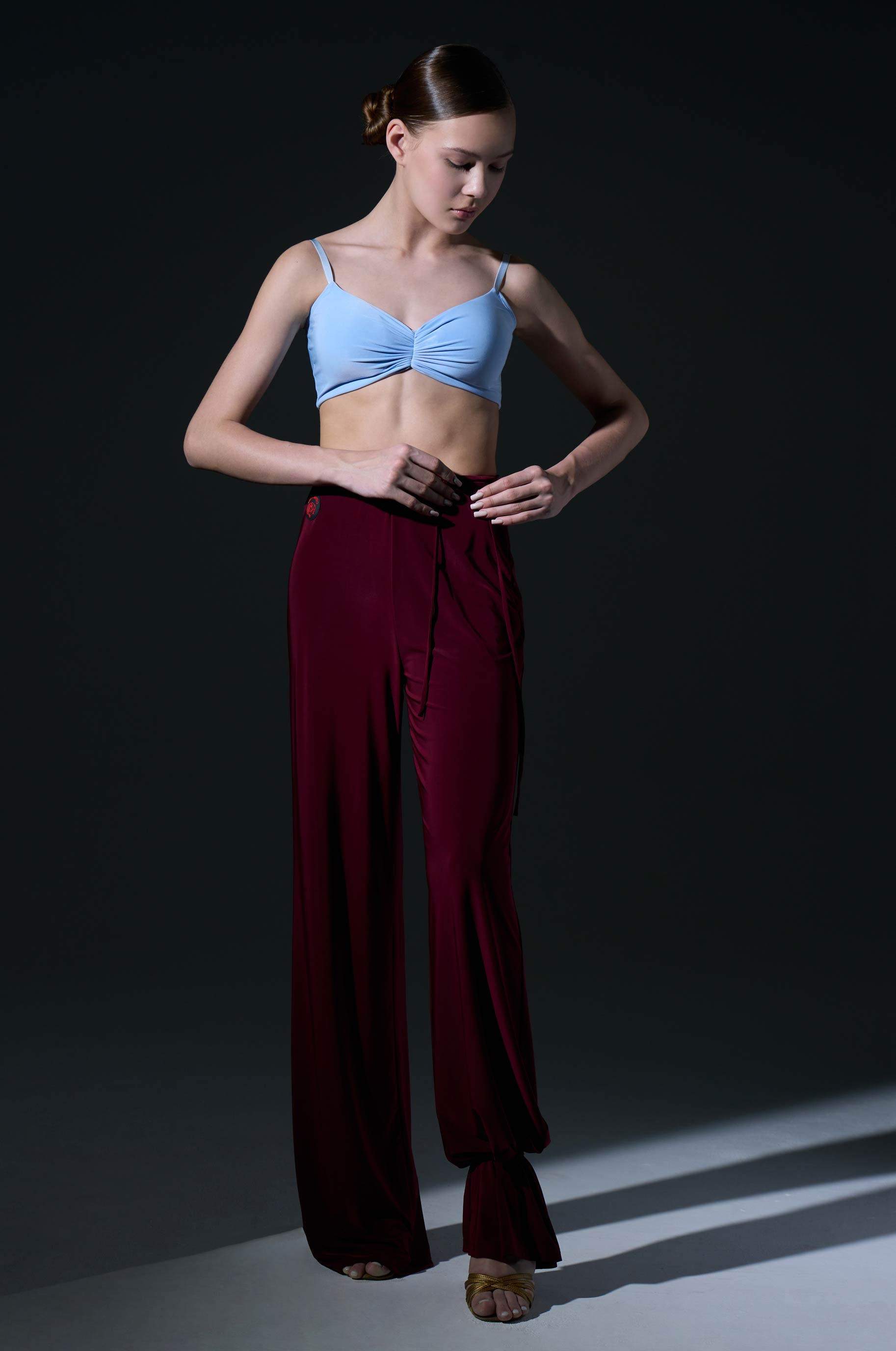 Топ Аура Блю для бальных танцев, цвет Голубой 