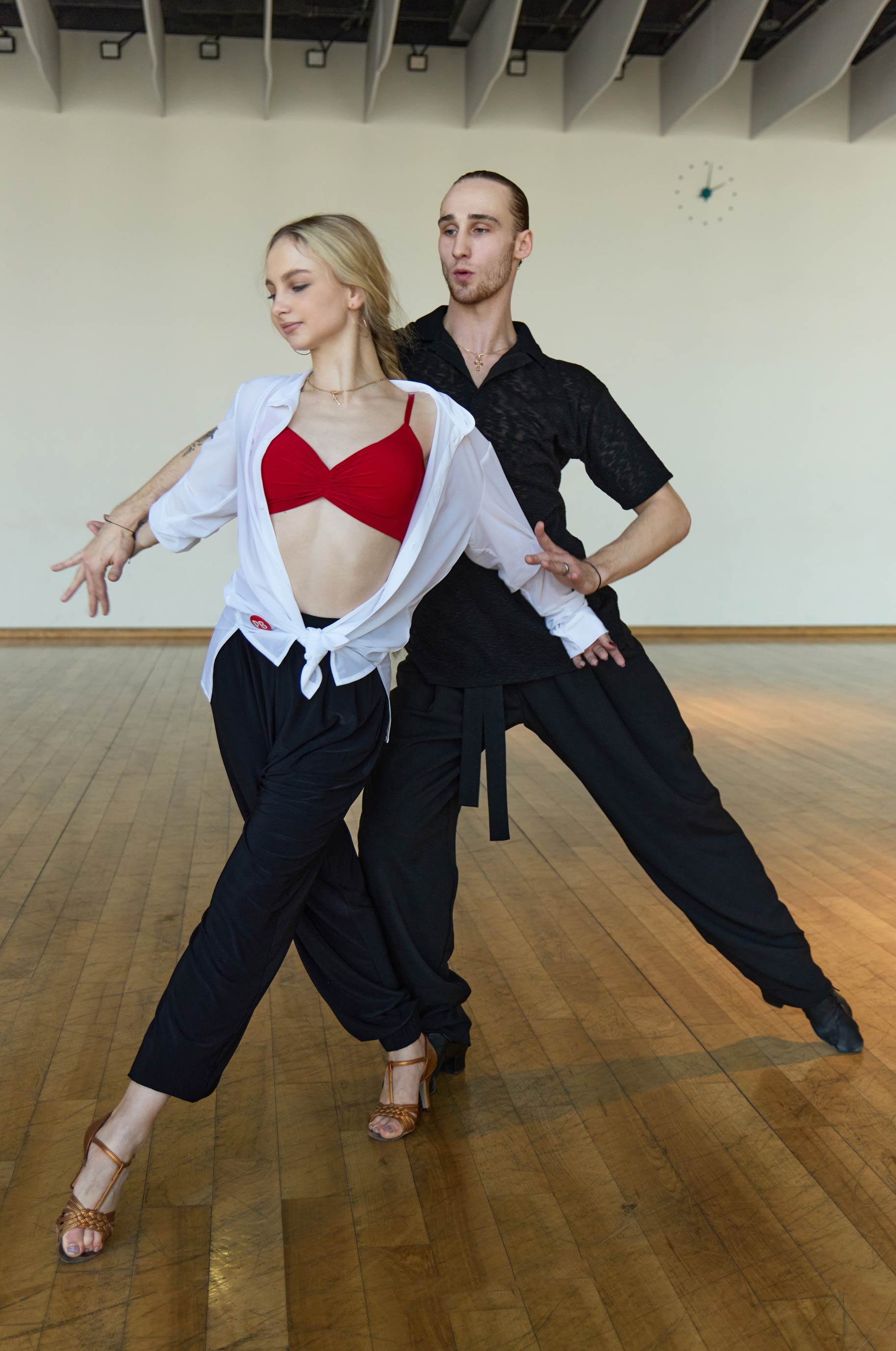 Топ Аура для бальных танцев, цвет Красный 