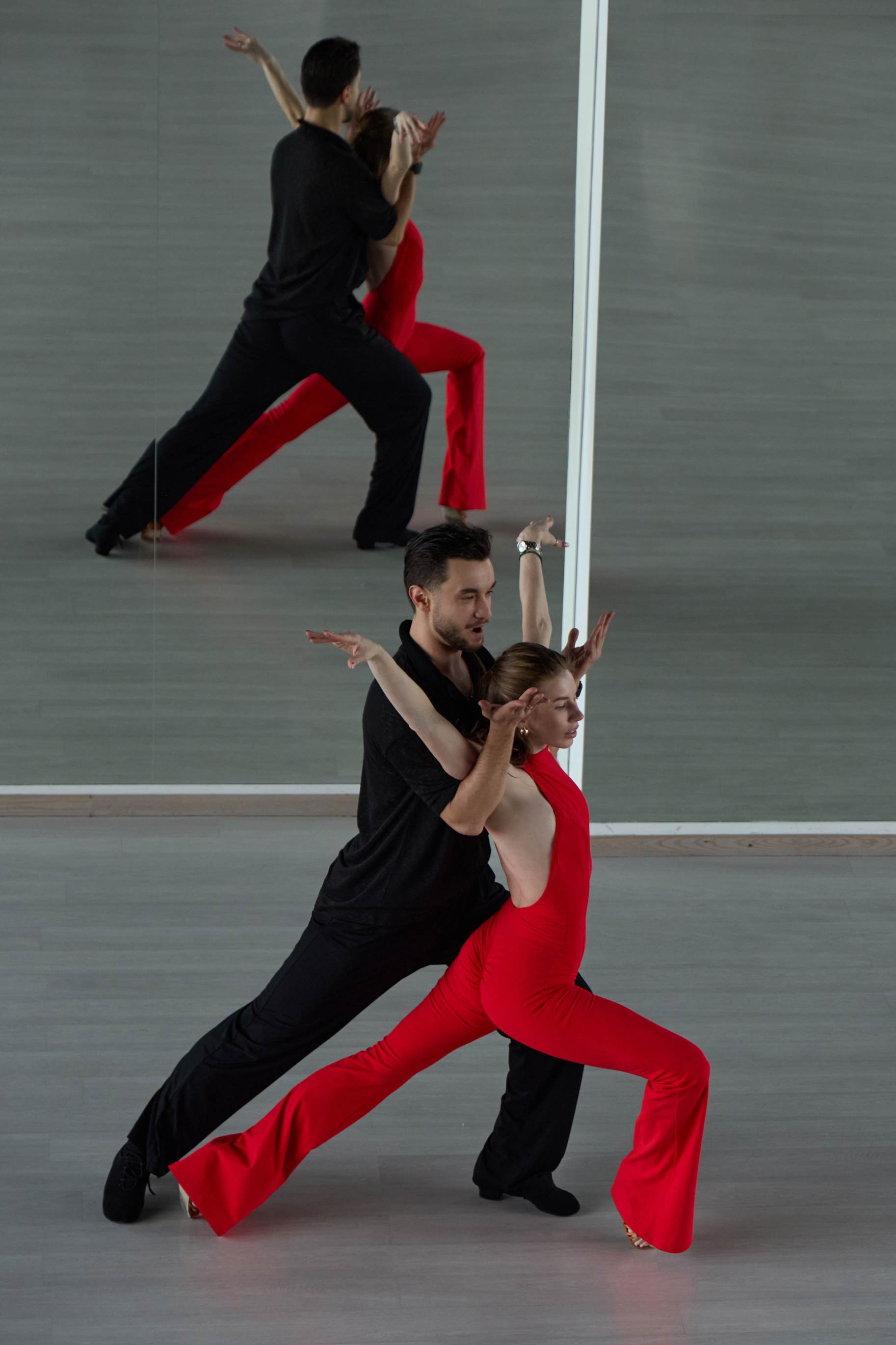 Комбинезон Брайт Ред для бальных танцев, цвет Красный 